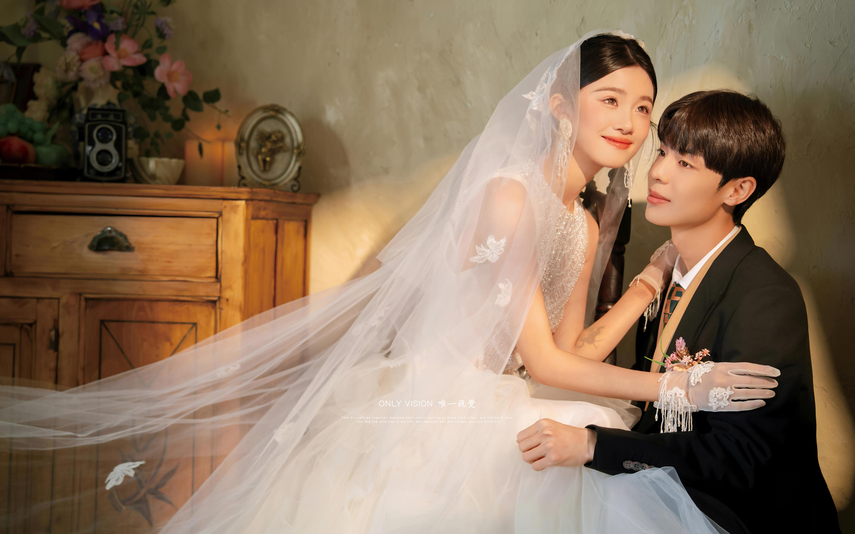 被追着问的法式复古婚纱照，这也泰美啦😝