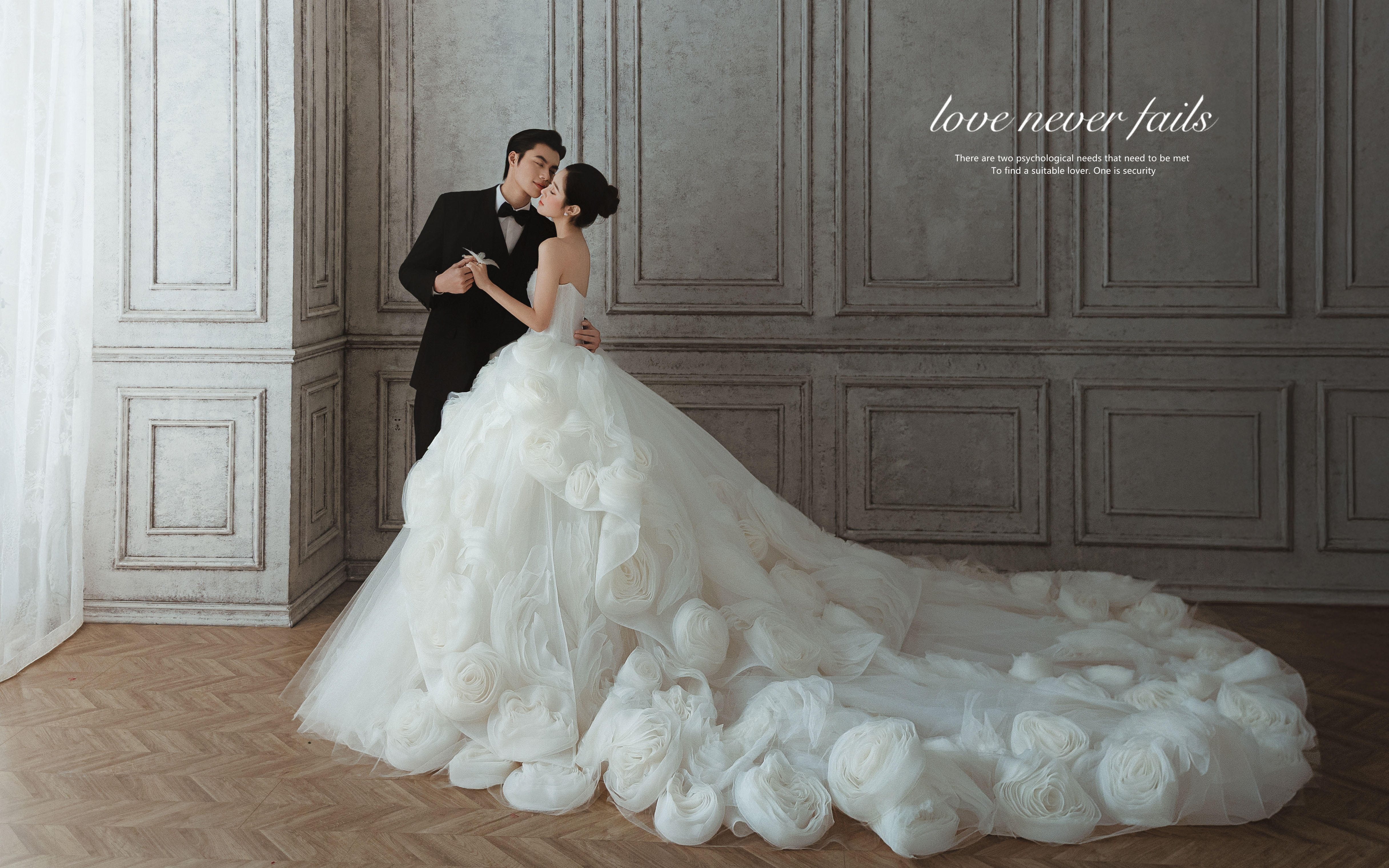 法式主纱婚纱照无需多言！我自会一眼爱上