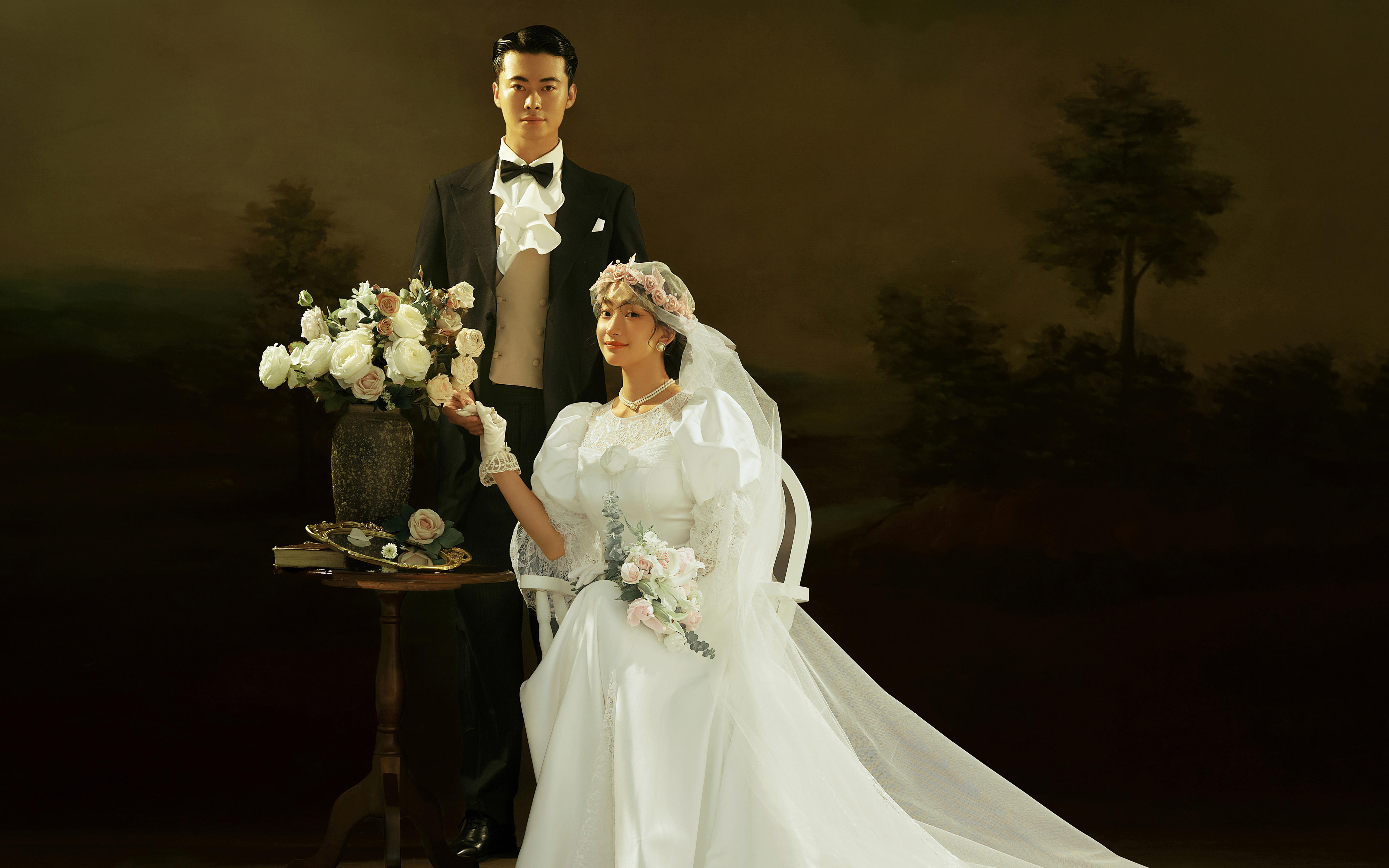 愛(ài)的儀式感復(fù)古油畫(huà)