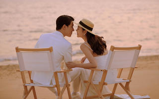 浪漫沙滩海景婚纱照