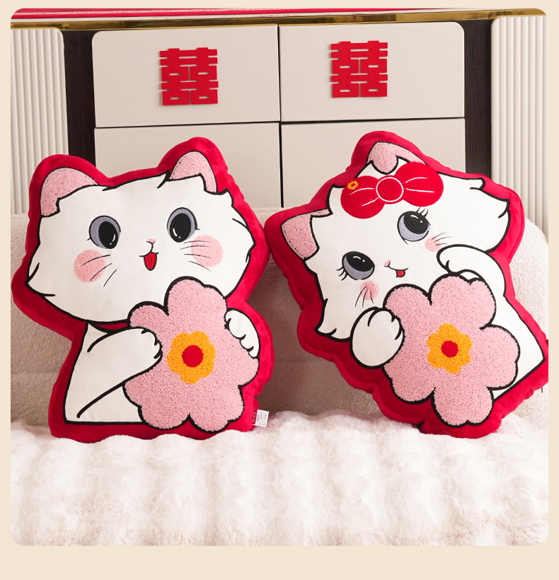 新婚抱枕福娃公仔