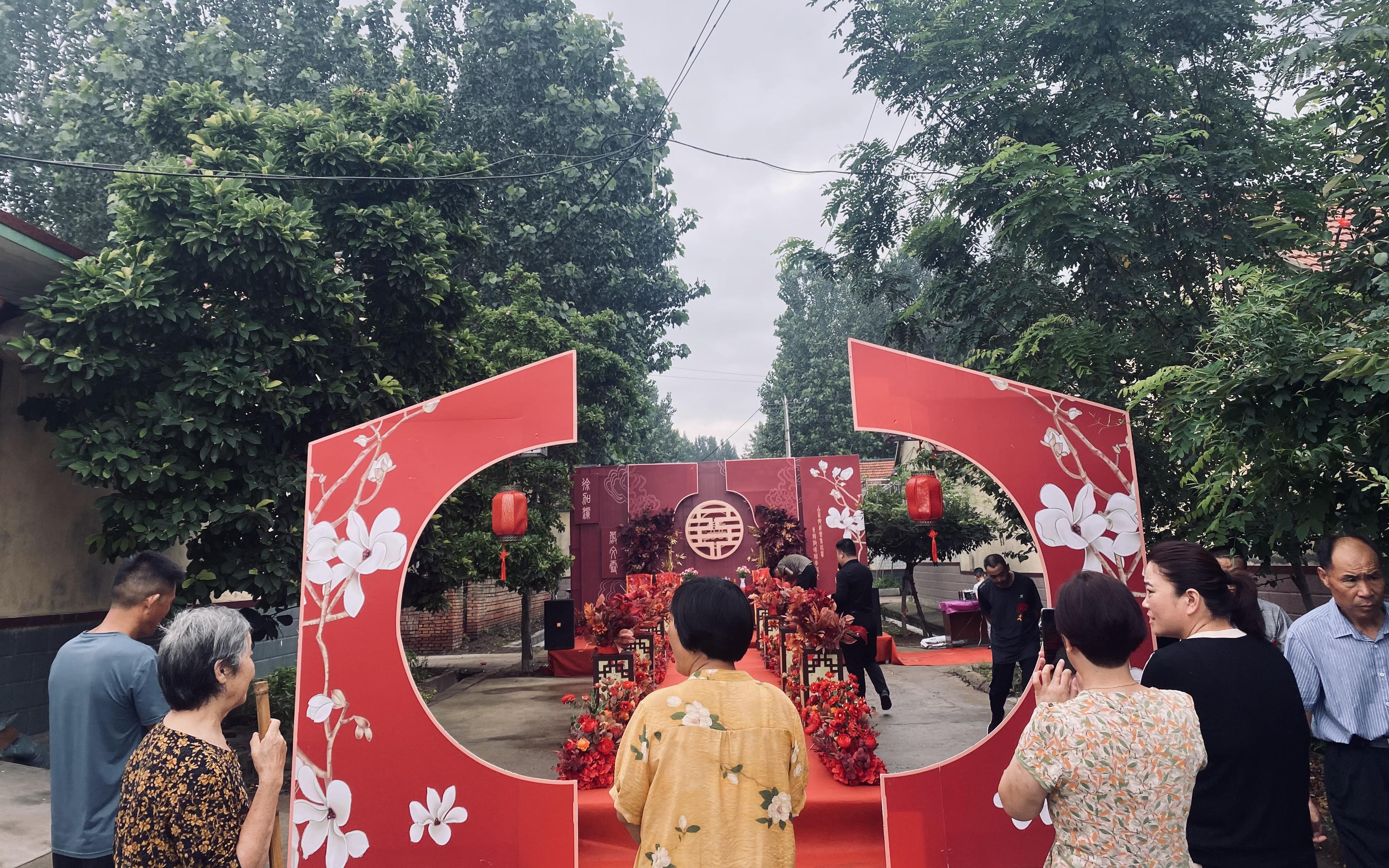 中式复古红色系早场过门仪式