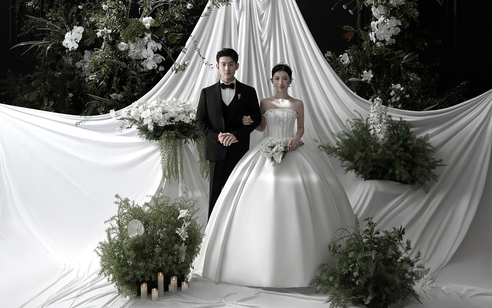 结婚必拍的光影婚纱照