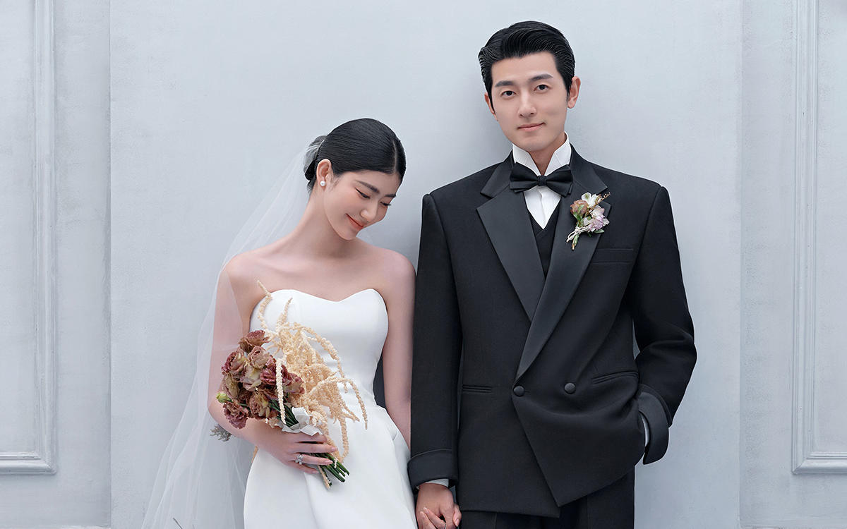 清透感爆棚❤韩系极简婚纱照美的直击灵