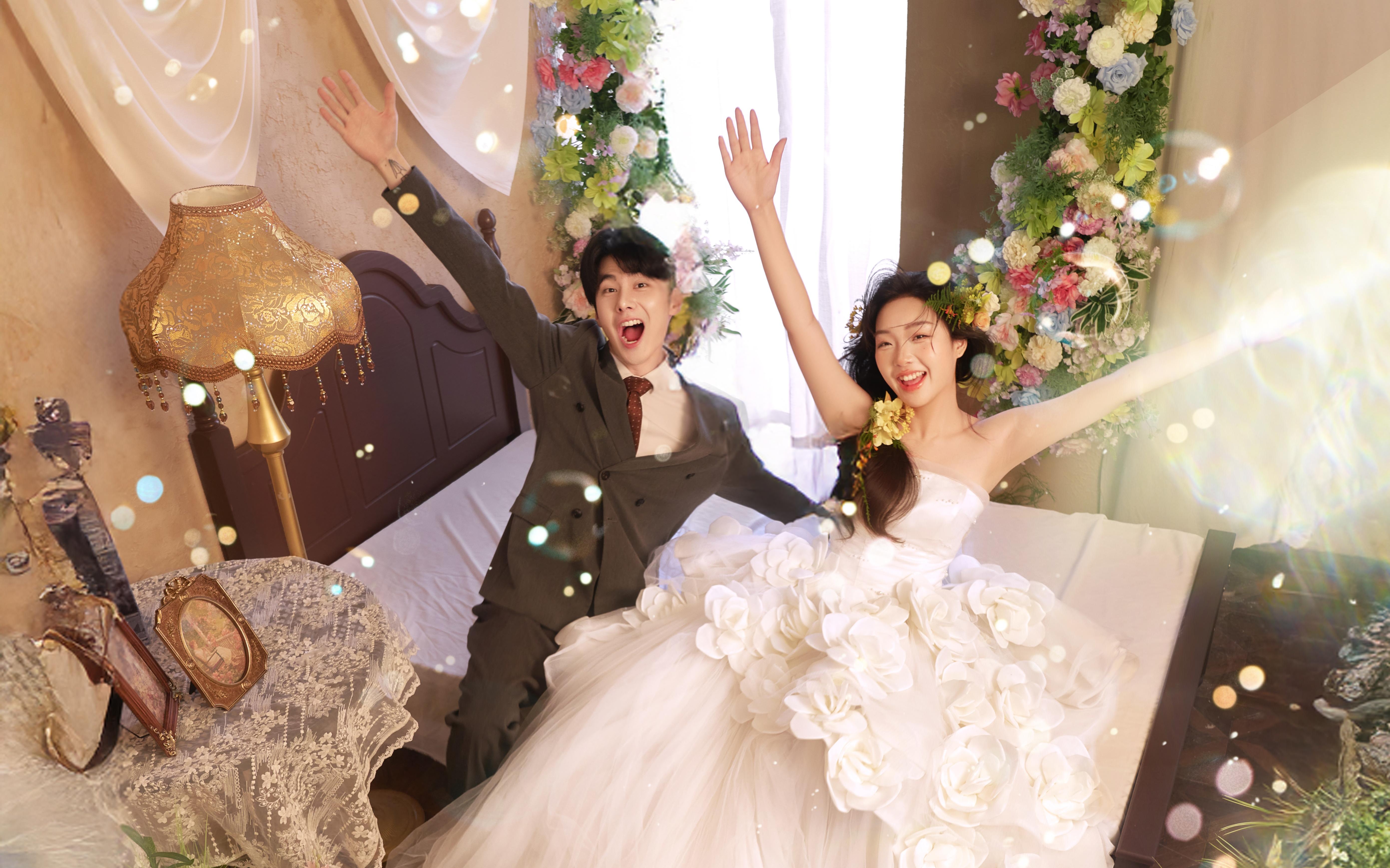【泡泡花房】一屋的春日浪漫婚纱照