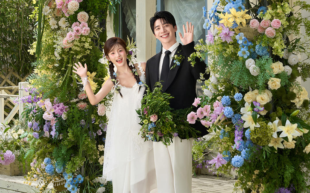 【西北龙摄影】明媚莫奈花园婚纱照