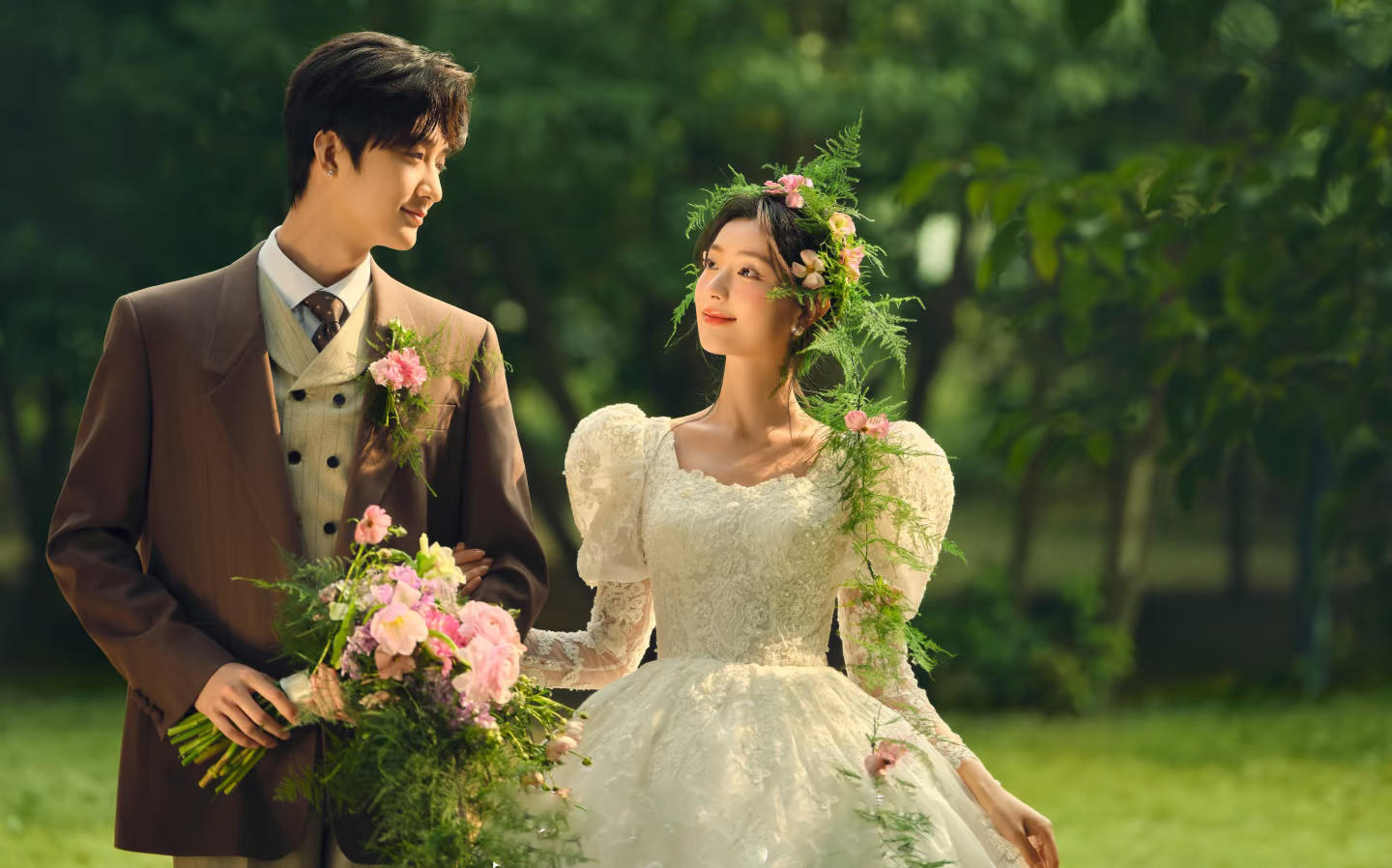 【优格】掉进油画世界~复古森系婚纱照美疯啦