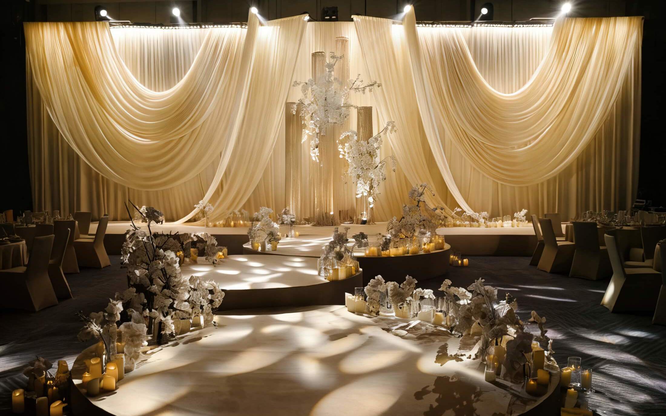 溫柔有質(zhì)感布幔韓系婚禮