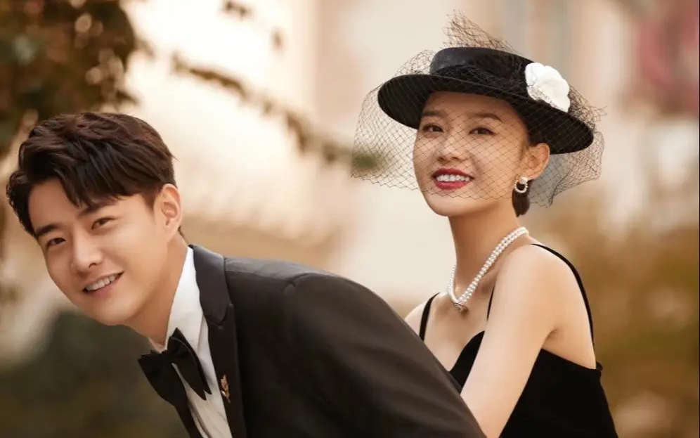 这才是我想要的法式婚纱照黑纱赫本风婚纱照