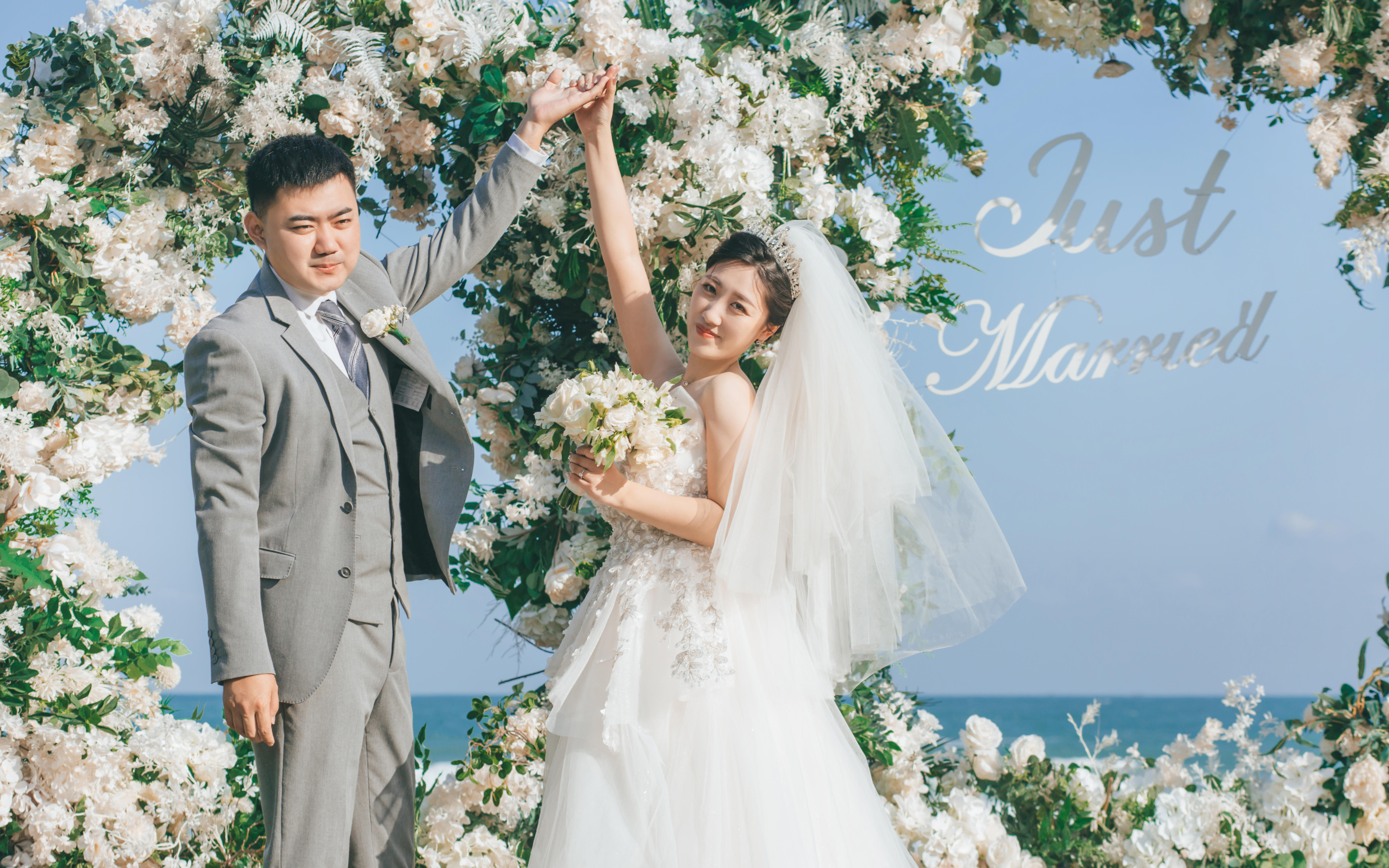 【三亚草坪婚礼】富力万豪度假酒店临海草坪婚礼