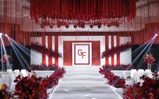 创世纪婚礼 | 户外简约风求婚结婚布置白红色系列