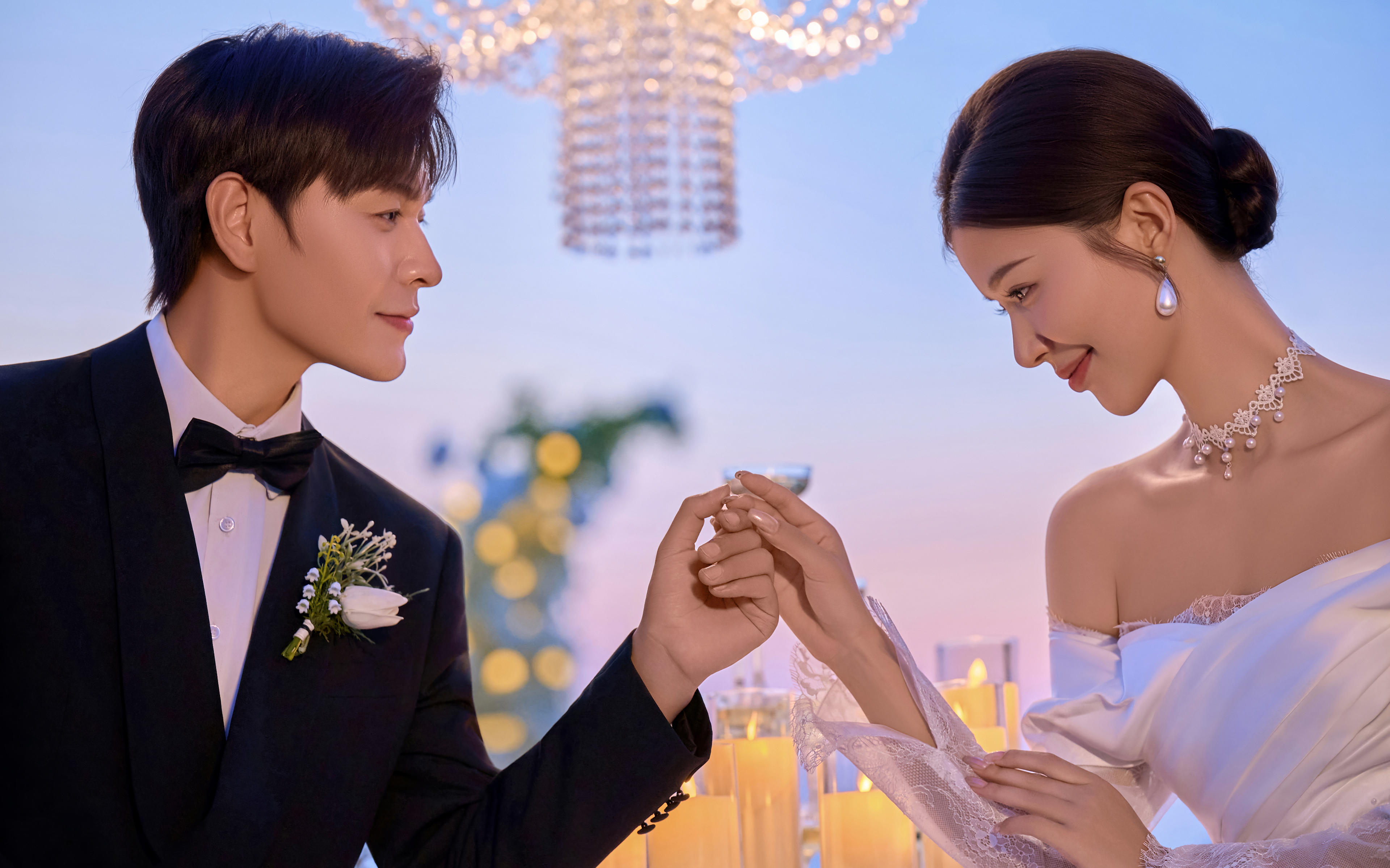 【法式印象】韩式婚礼夜景婚纱照，氛围感直接封神‼