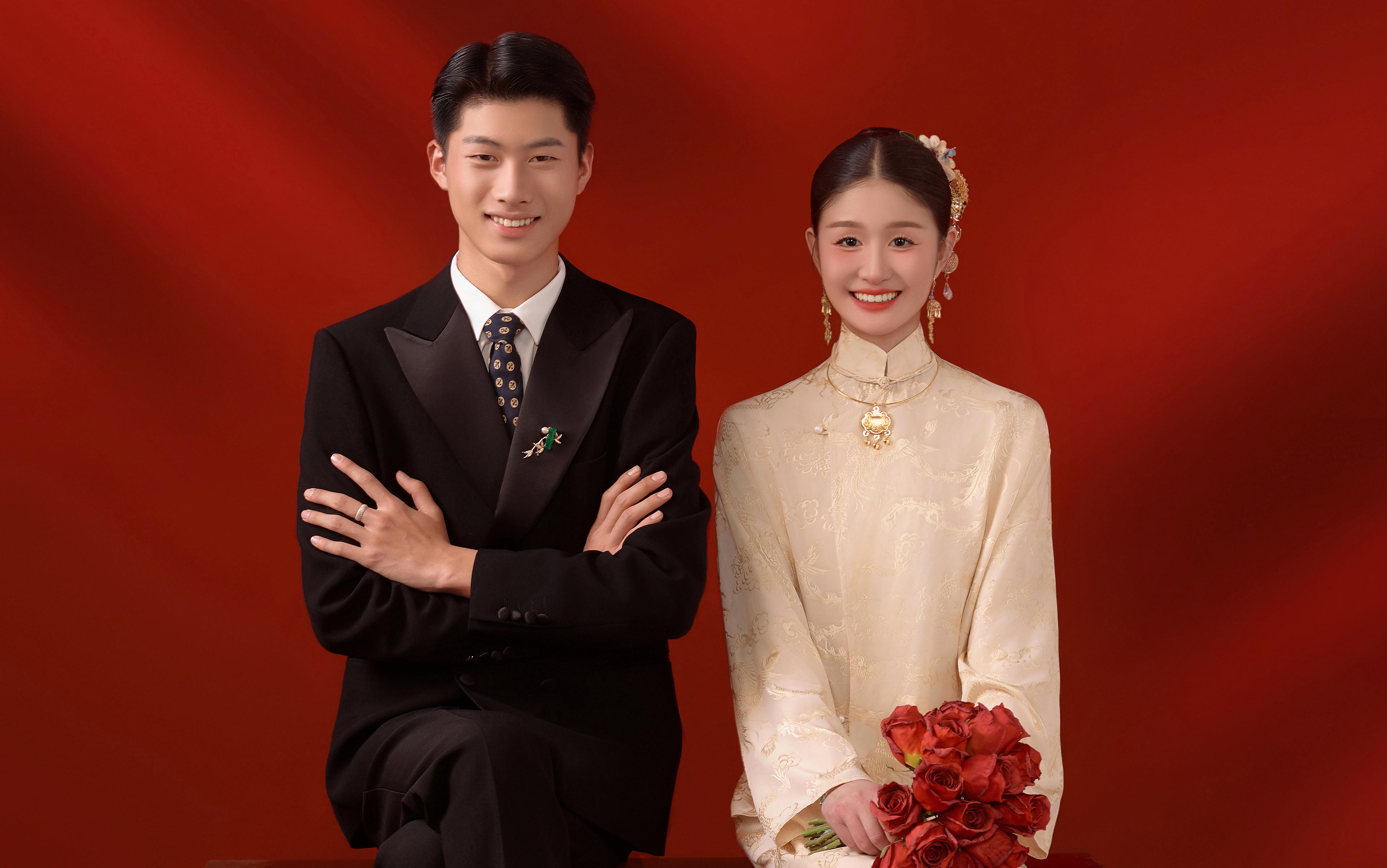 期待已久的新中式喜嫁婚纱照出炉啦！