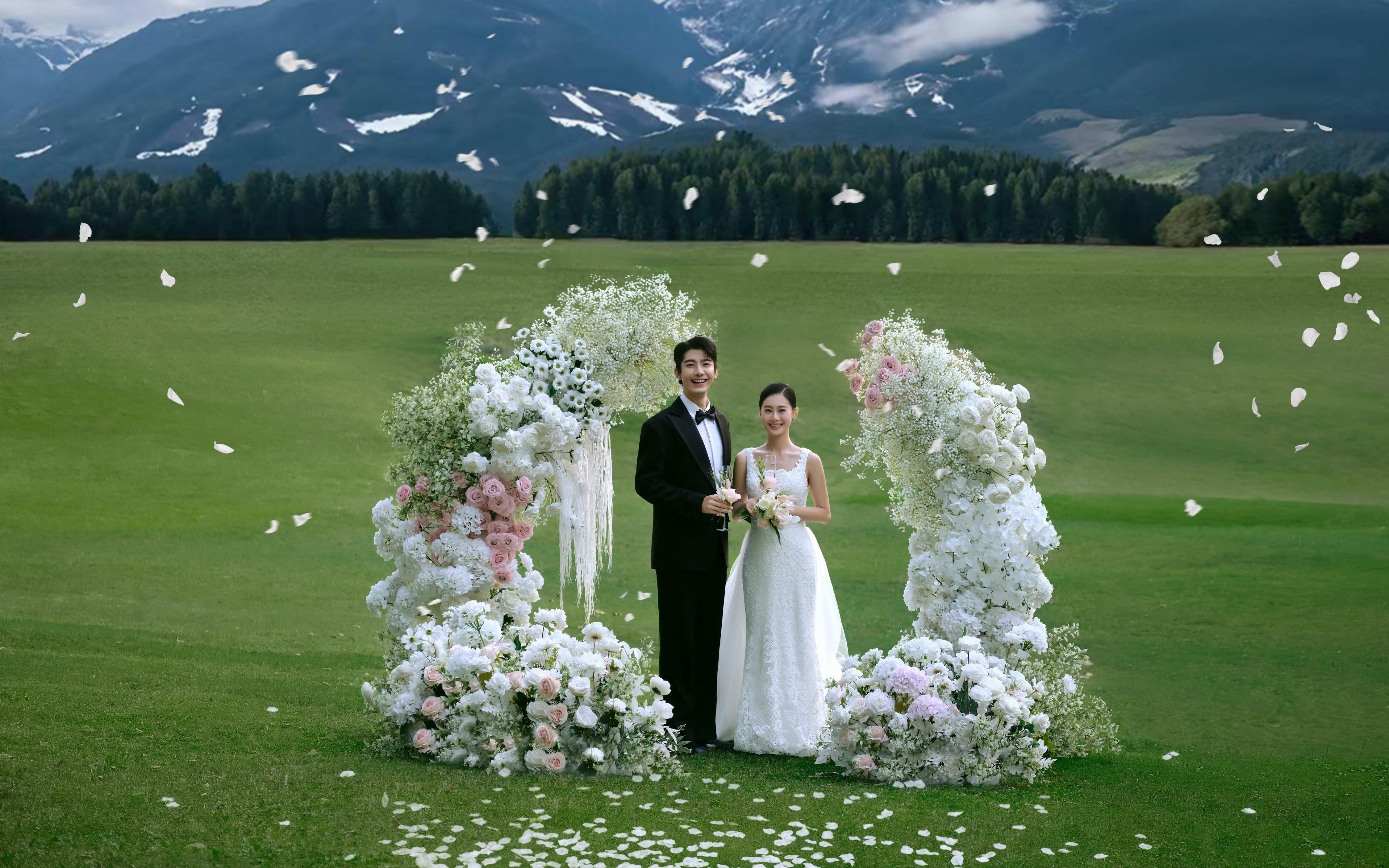 目的地婚礼婚纱照仪式感超强