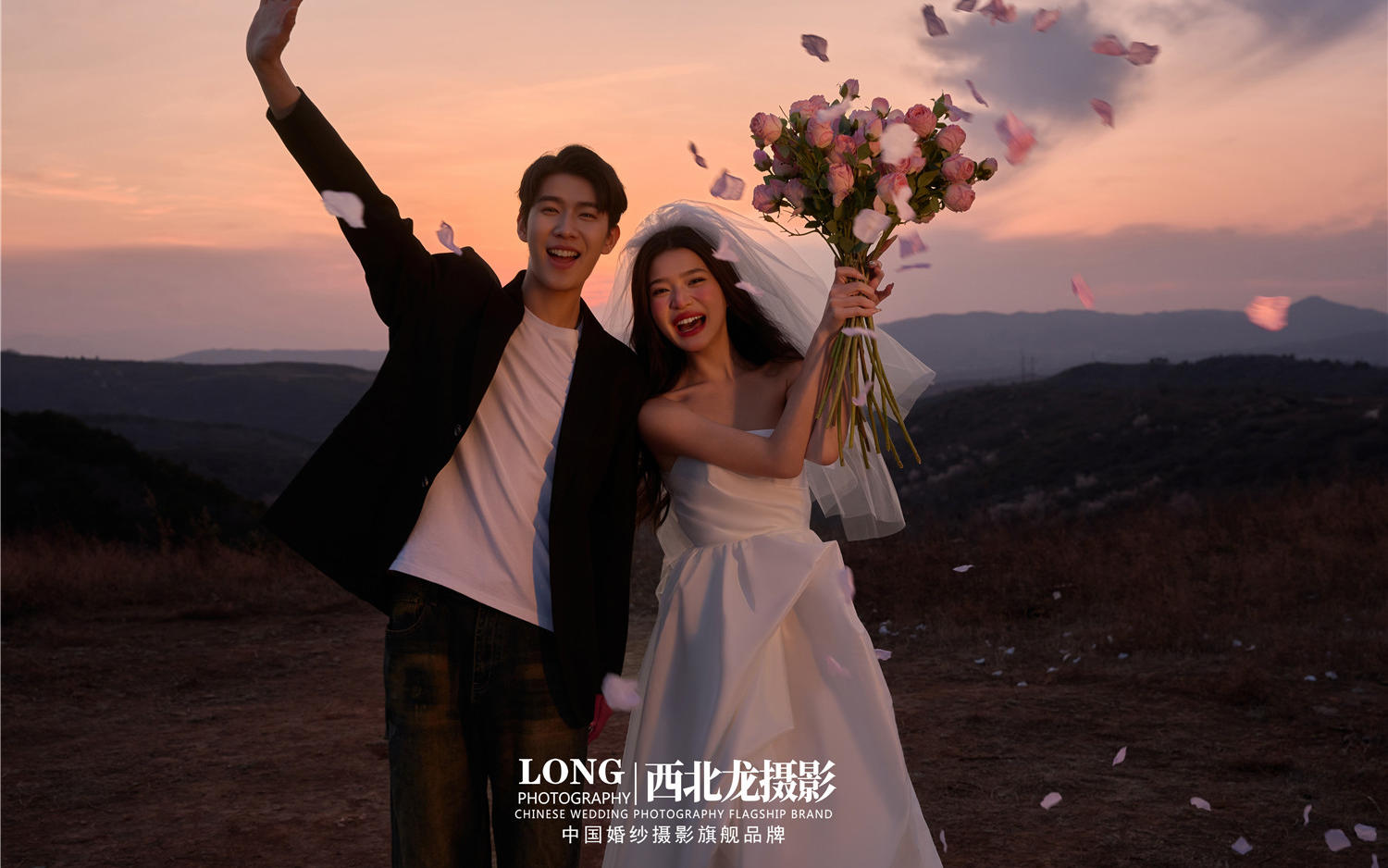 【西北龍攝影】藍調(diào)時刻·山頂夜景婚紗照
