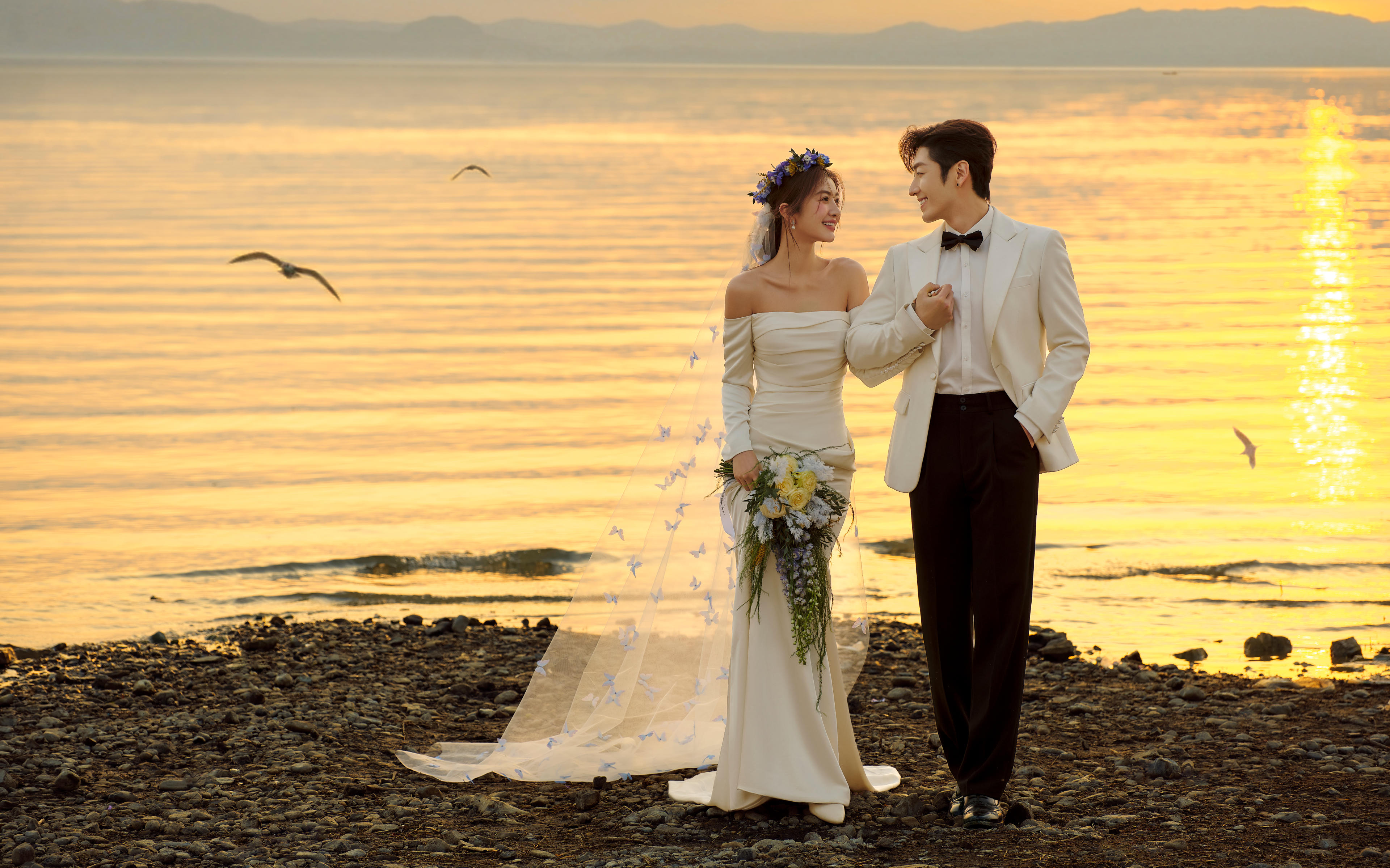 【法式印象】今天的洱海夕阳是橘子味的~✨🧡✨