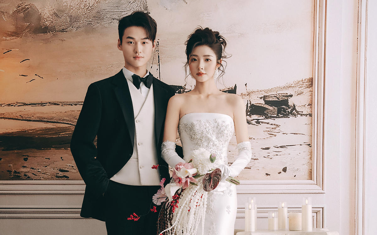 法式复古|美到发光的复古油画婚纱照🔥