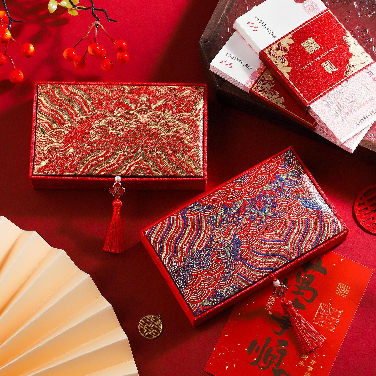 萬(wàn)元紅包盒 結(jié)婚訂婚敬茶禮金改口利是封