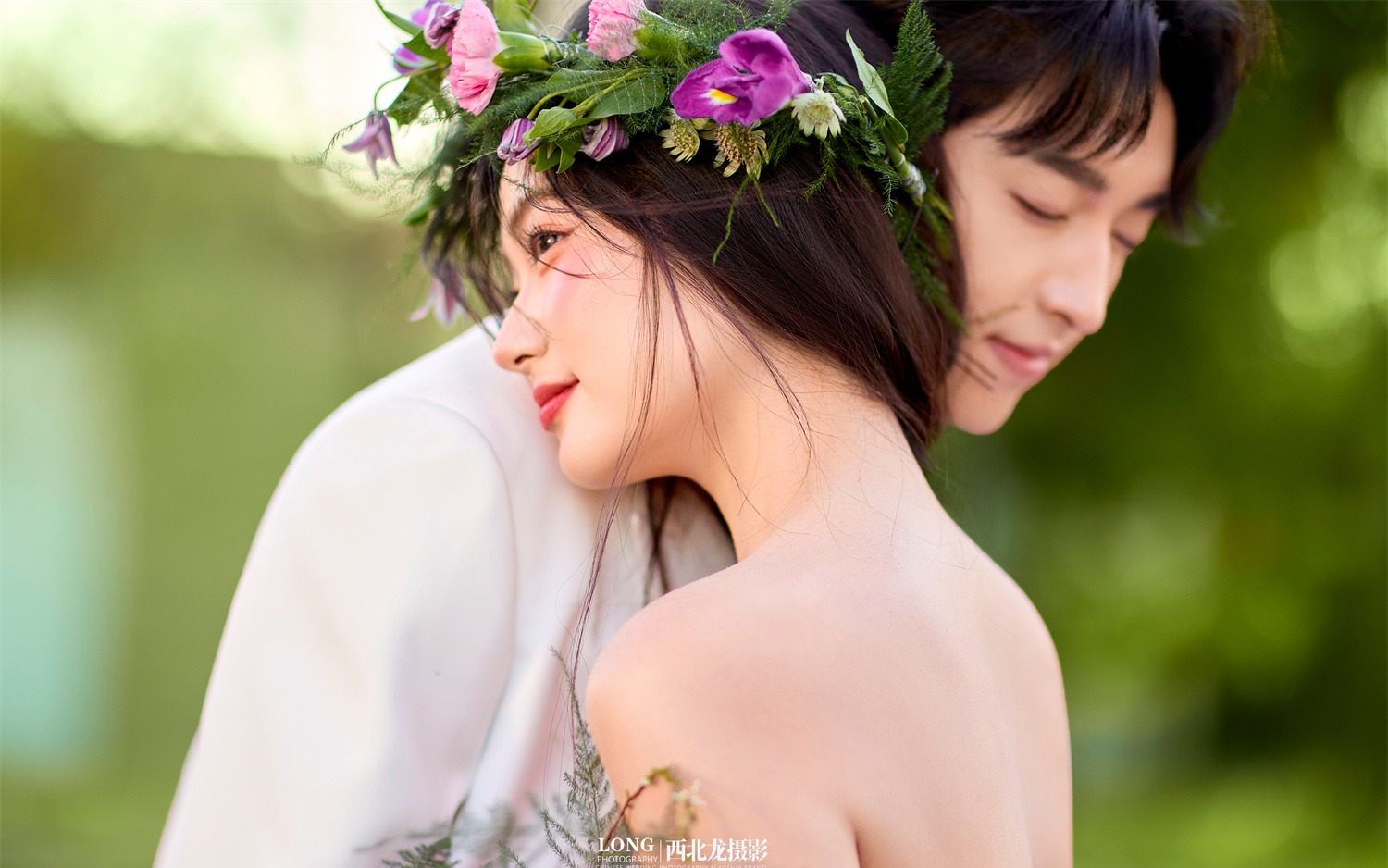 掉进了莫奈的紫色梦境里🌸💜梦幻童话风婚纱照
