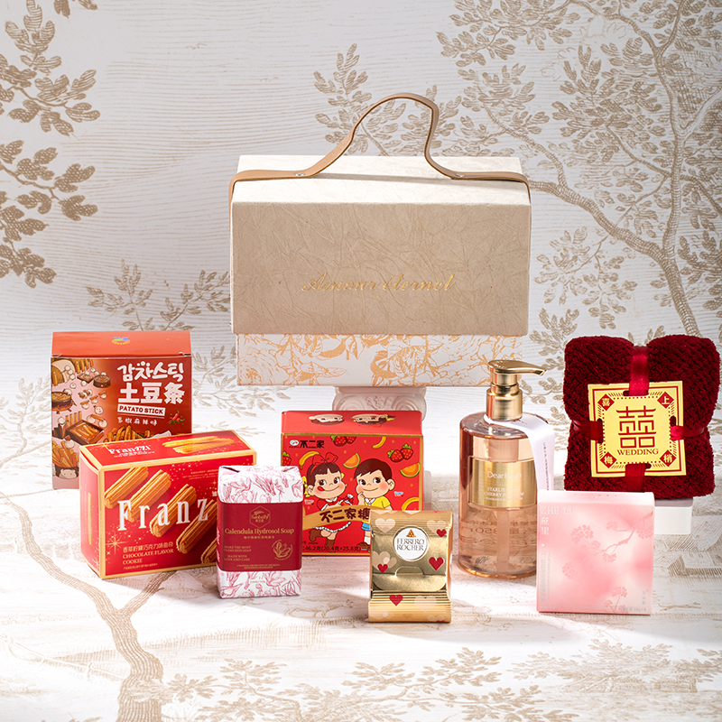 法式浪漫婚禮回禮｜伴娘伴手禮陌上花開絲絨禮盒 低調(diào)的儀式感