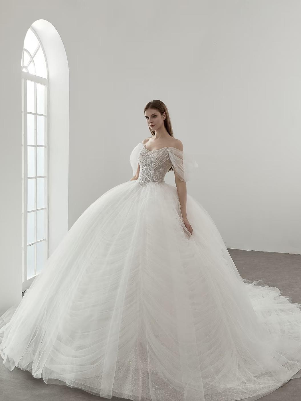 珍珠音符氣質(zhì)主紗