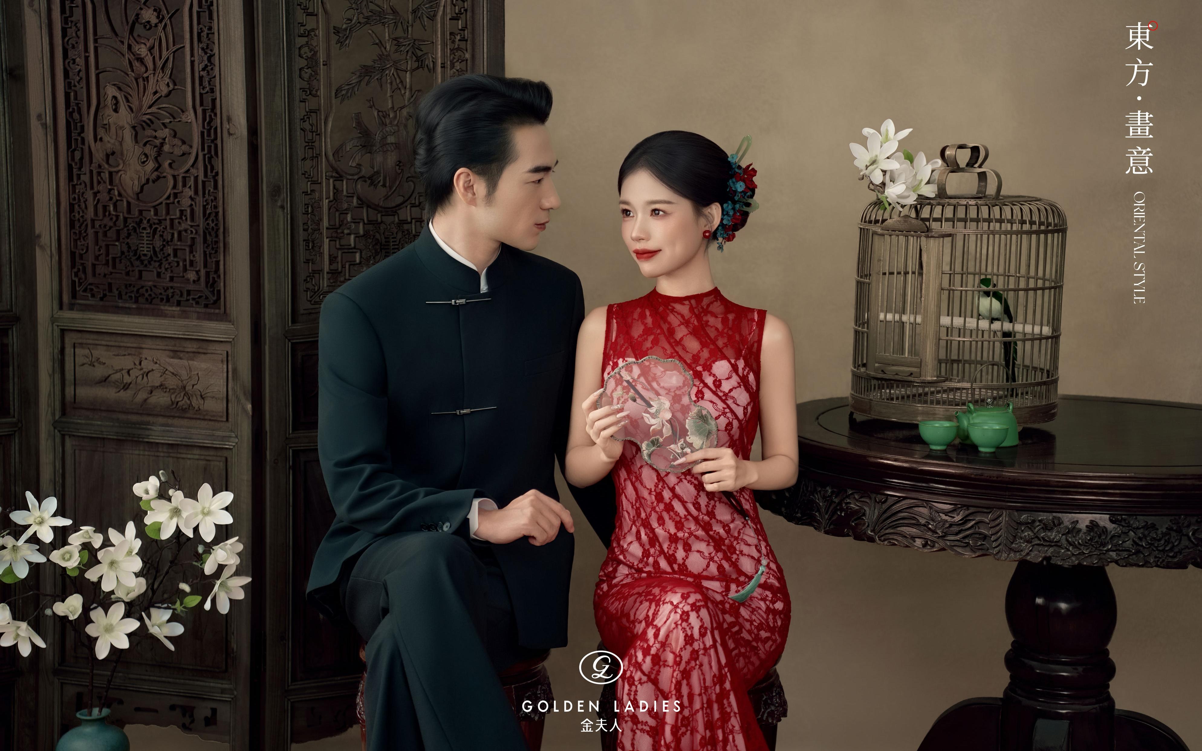 誰(shuí)懂啊??新中式工筆畫婚紗照真的殺瘋了！