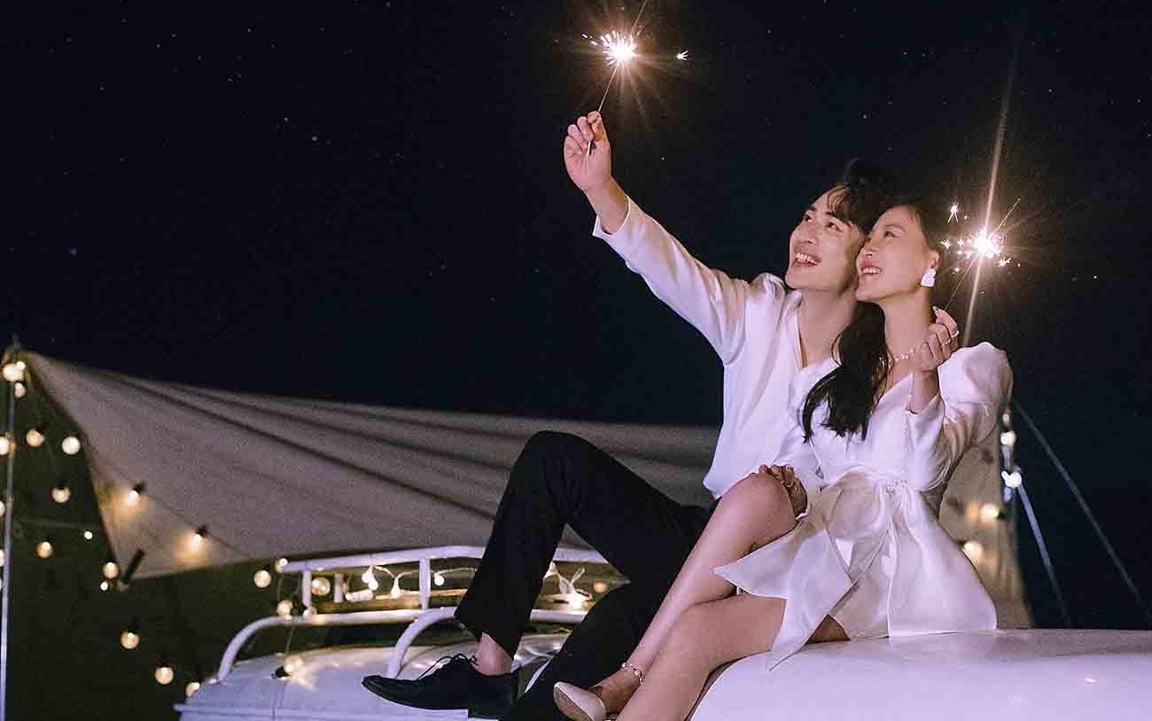 杭州外景~火爆朋友圈的夜景烟花~浪漫璀璨