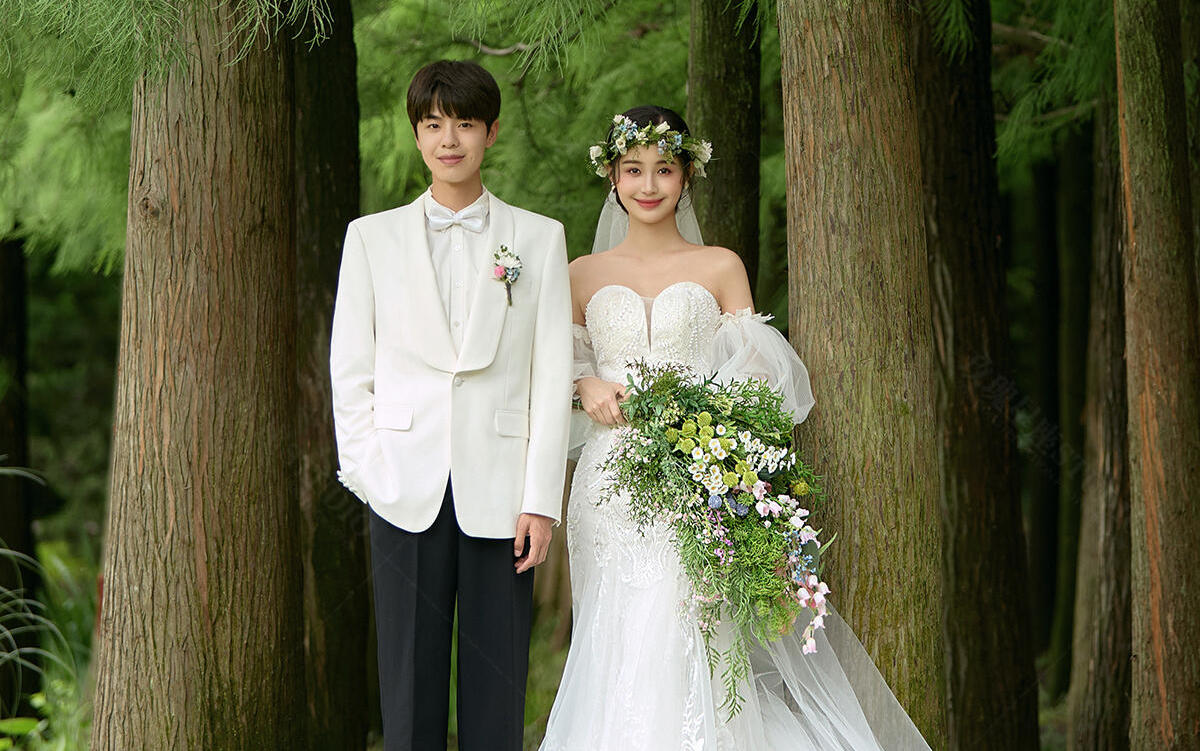 一整個美住 小清新森系婚紗照真的太戳我了