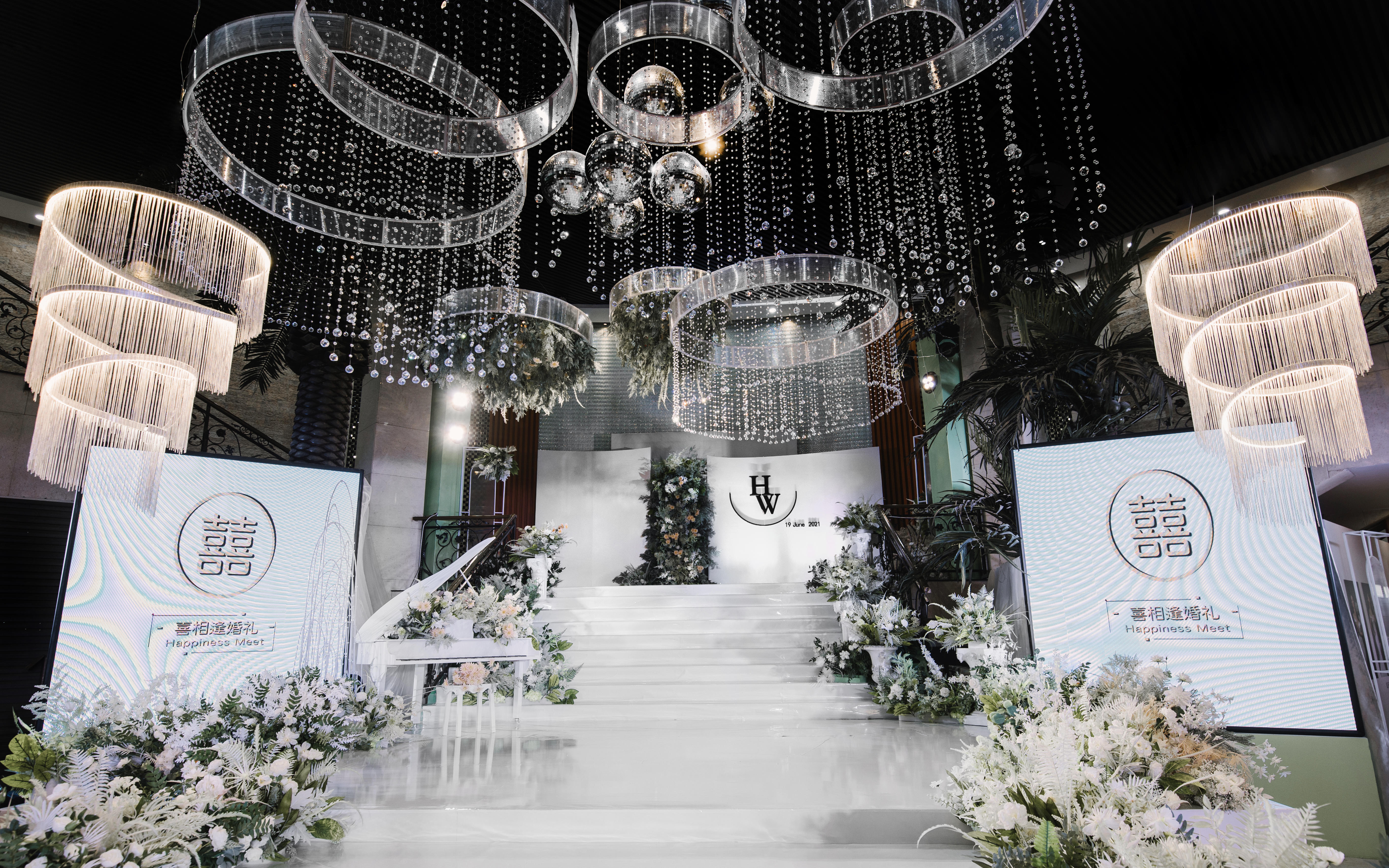 【喜相逢婚礼】白绿韩式婚礼｜高级感满满