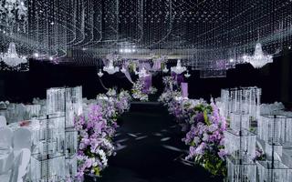 「薇薇新娘婚礼」紫色西式水晶婚礼