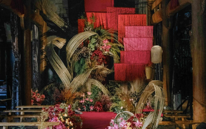 丽匠婚礼-创意新中式竹艺元素