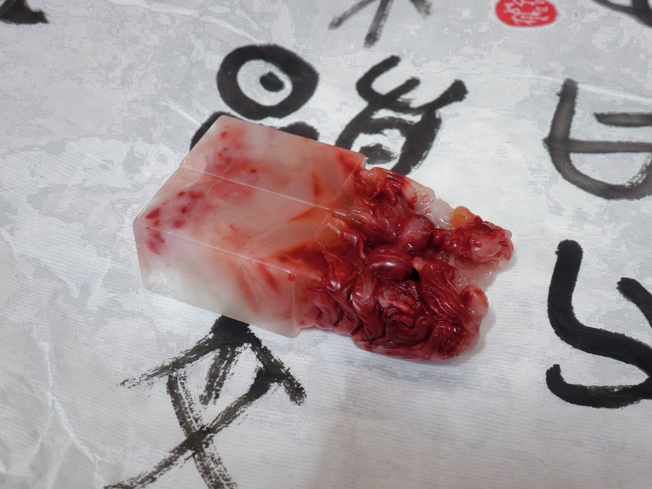 西泠印社 龙凤同心典藏对章方章2.5X2.5X8cm【定制商品不支持退换，7个工作日内发货】