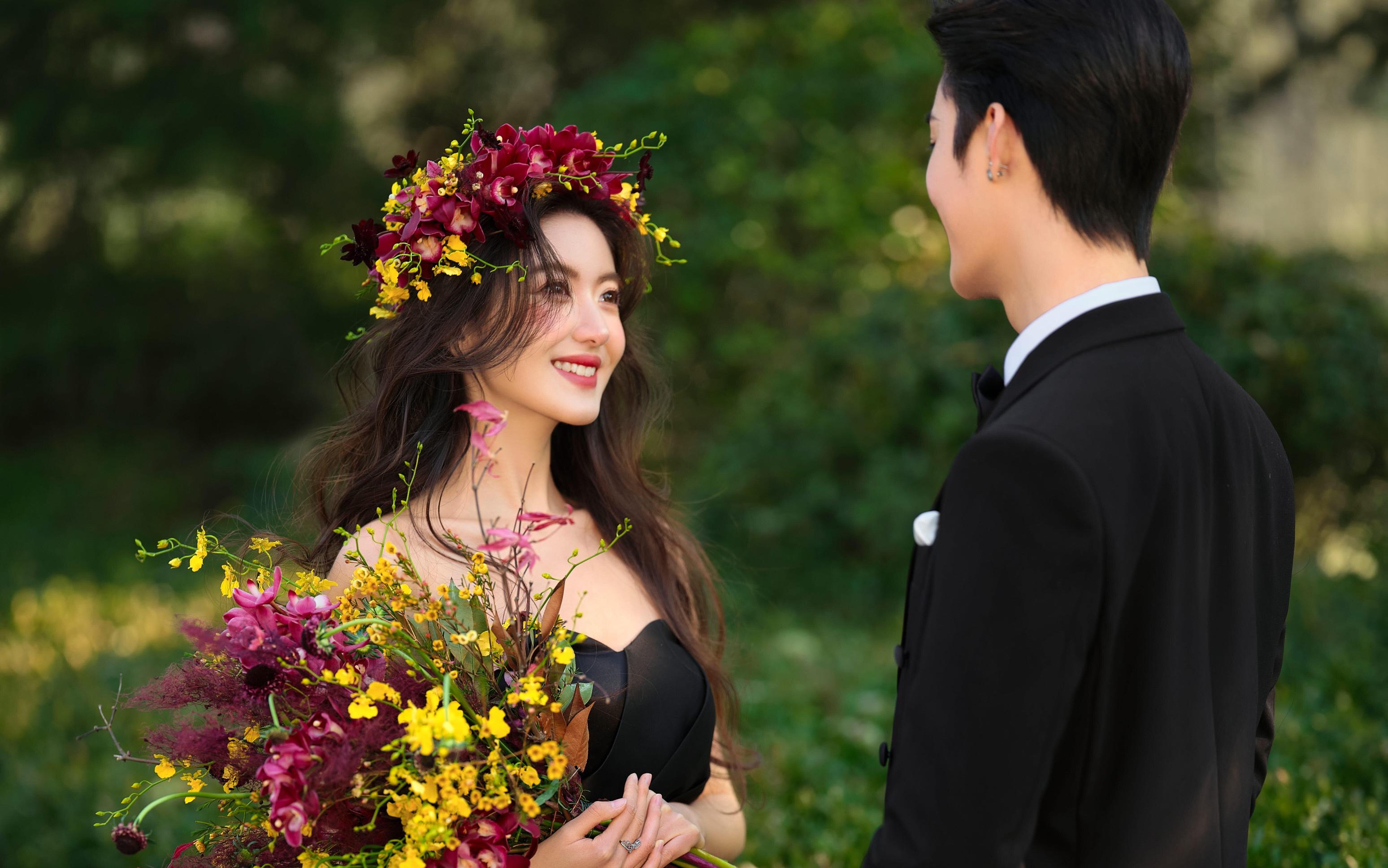 黑色婚纱森系婚纱照