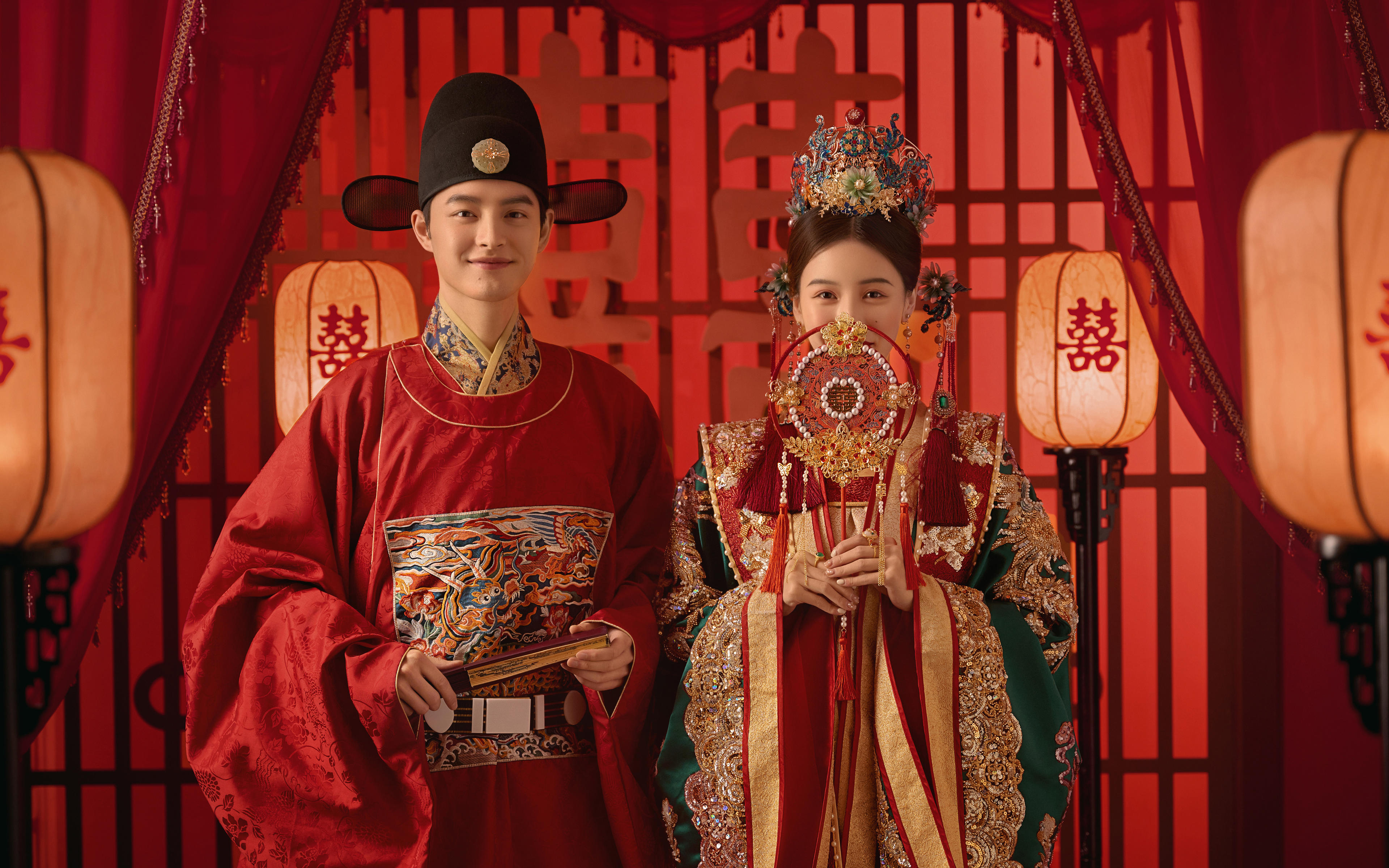 拍了傾國傾城的明制漢服婚紗照