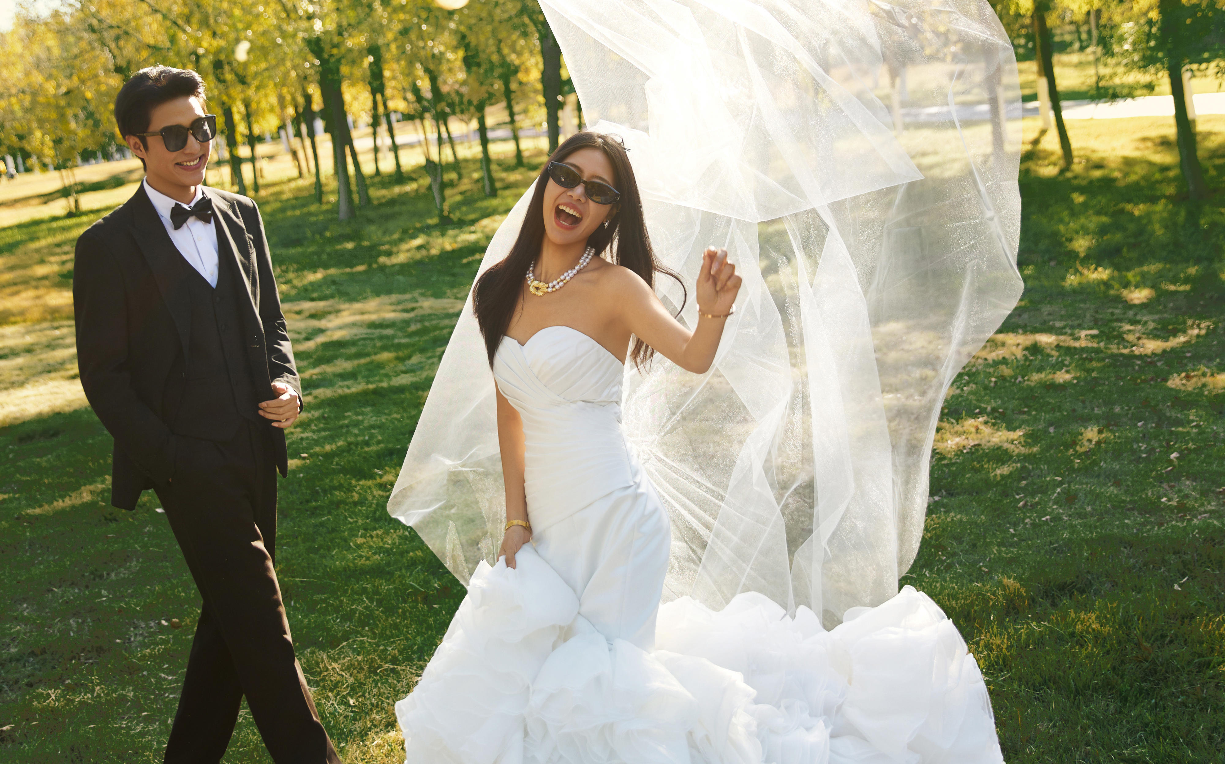 喜歡婚紗照里的一秒定格/美好不期而遇