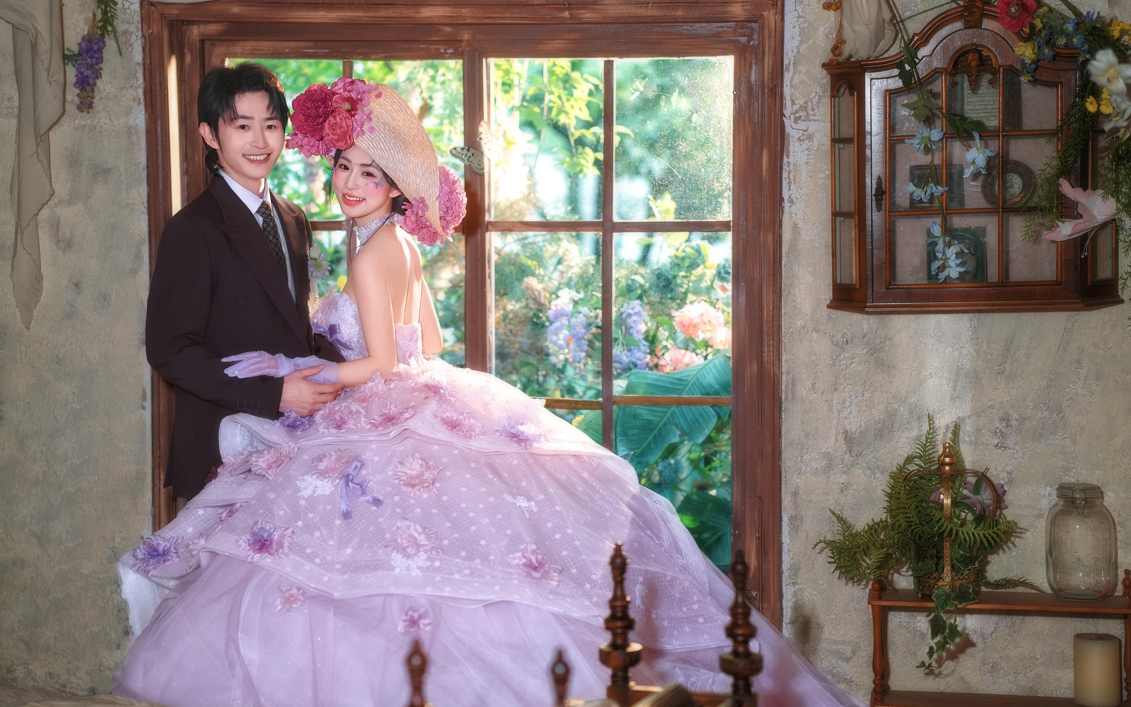 【梵希視覺】法式花房秘境！無法拒絕的夢幻婚紗照！