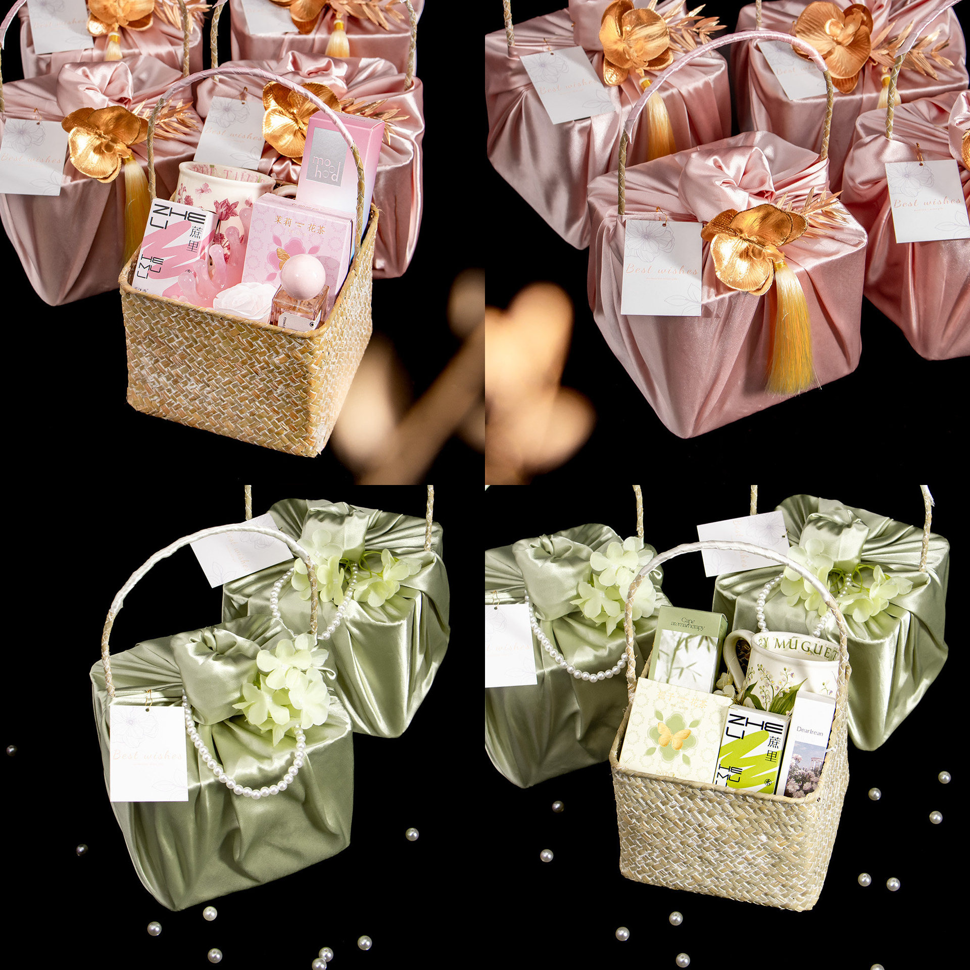 結(jié)婚禮盒 高檔實用 禮物手提籃 田園系列伴手禮