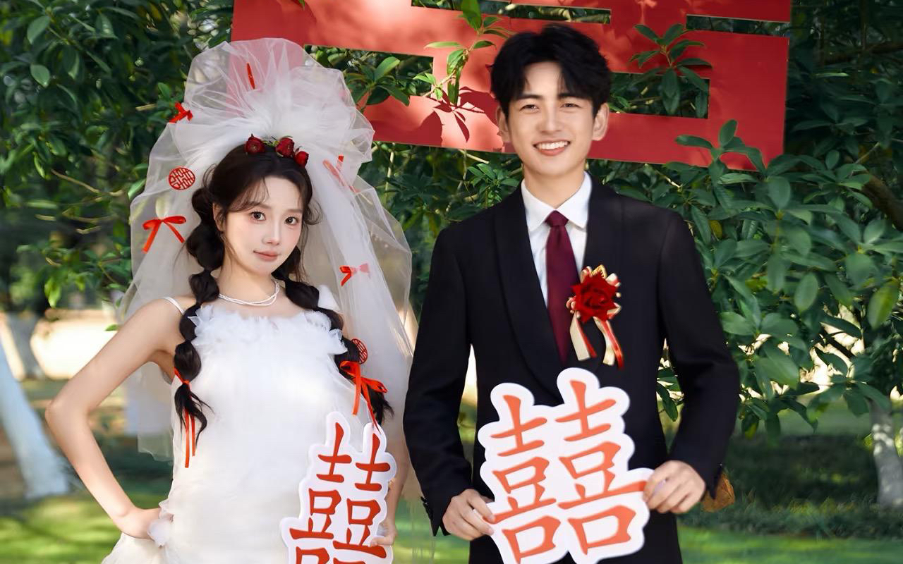 森系喜嫁有点甜 婚纱照