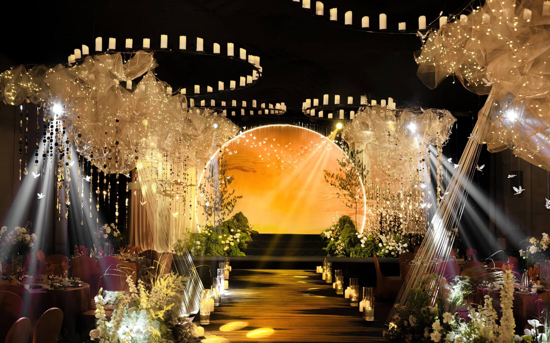 小众日落主题婚礼