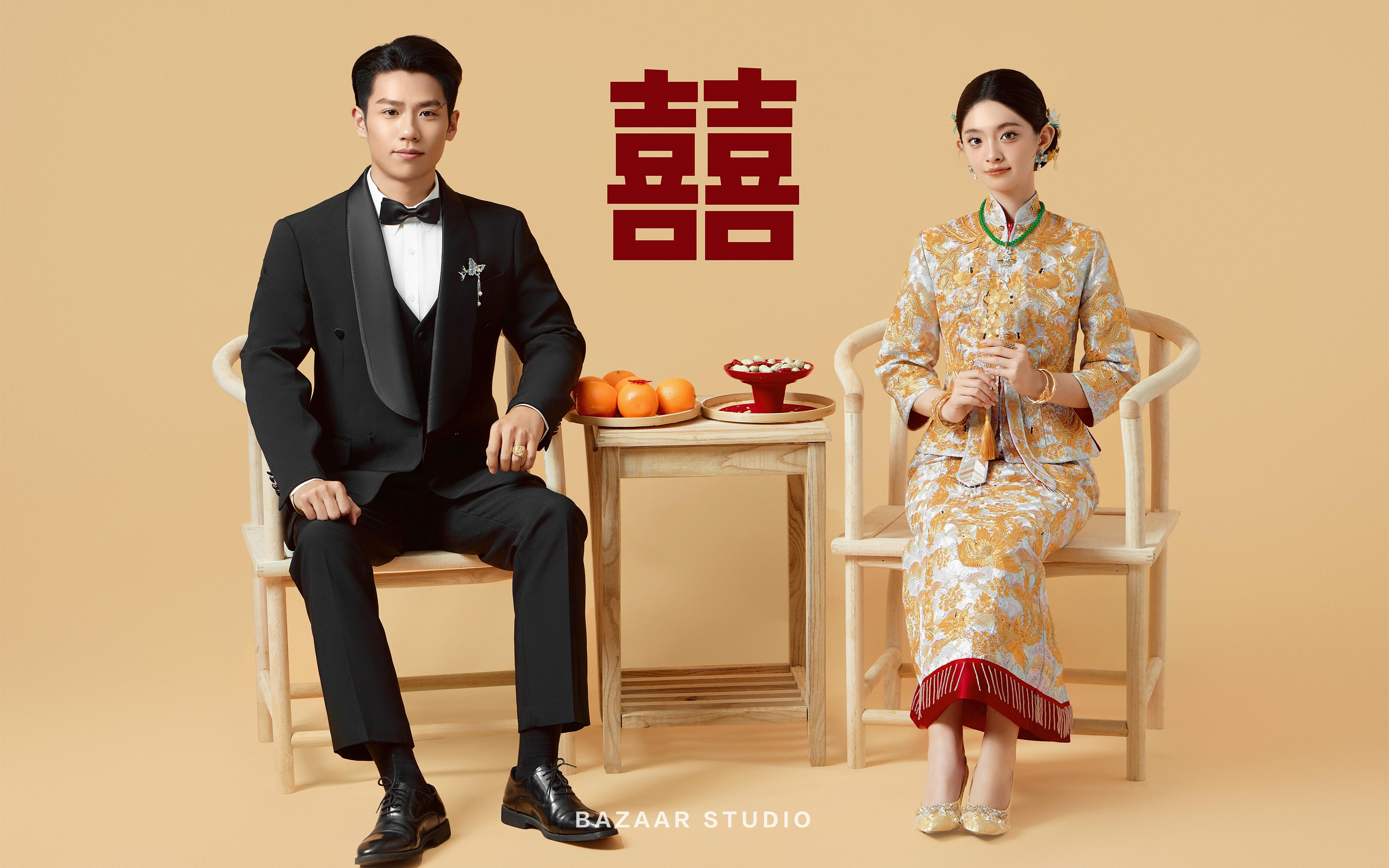 婚礼上被长辈夸的秀禾婚纱照太好看了吧