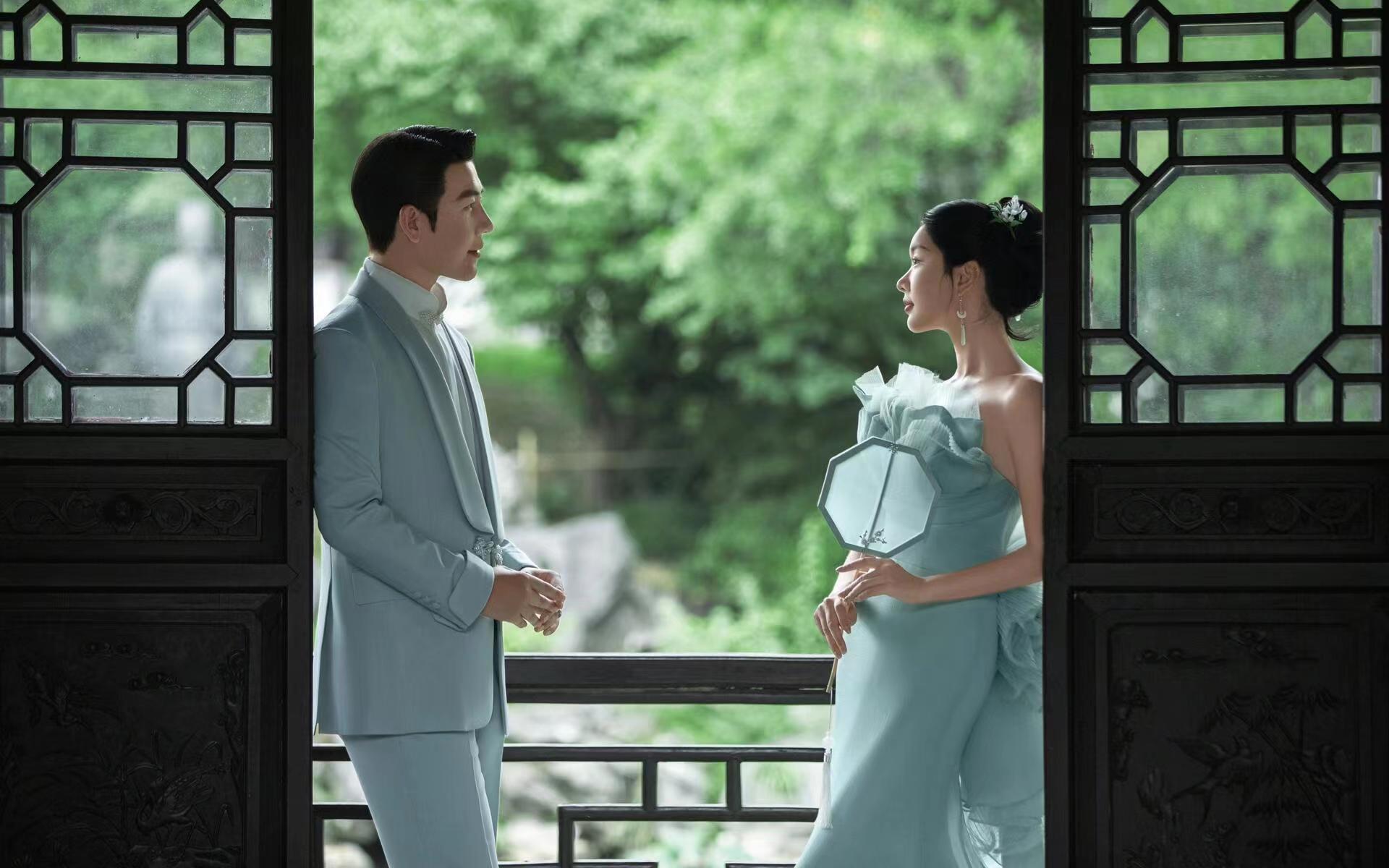 温柔淡雅的新中式婚纱照，被夸爆了~|永恒美旅拍