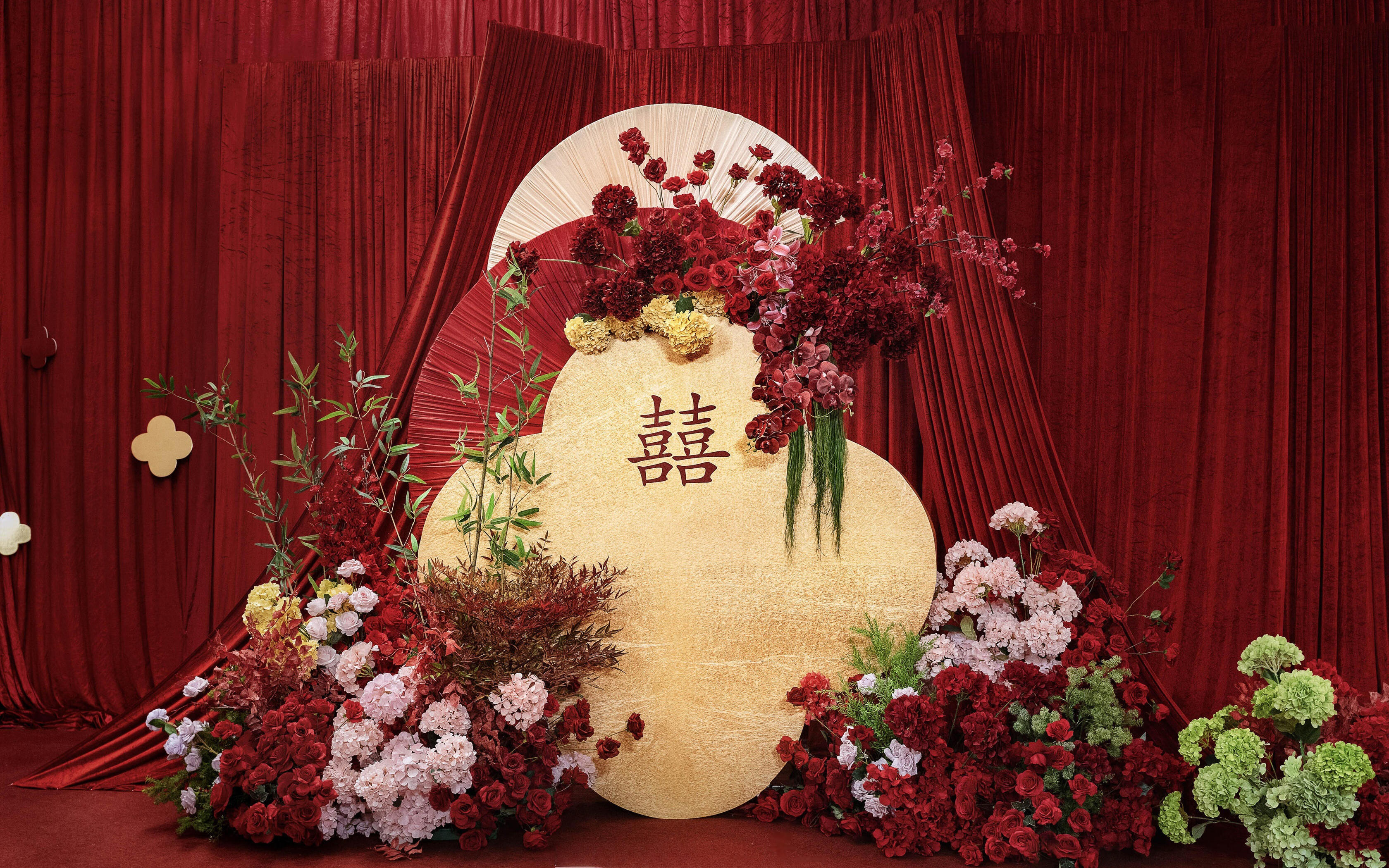  米兰春天婚礼策划 | 新中式小预算婚礼订婚布置