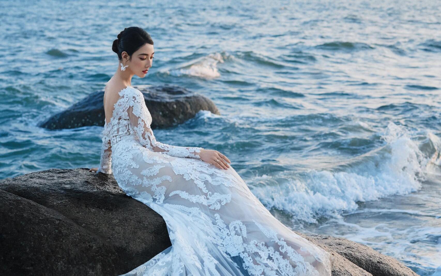 被闺蜜夸爆的海景婚纱照！真的忍不住发出来