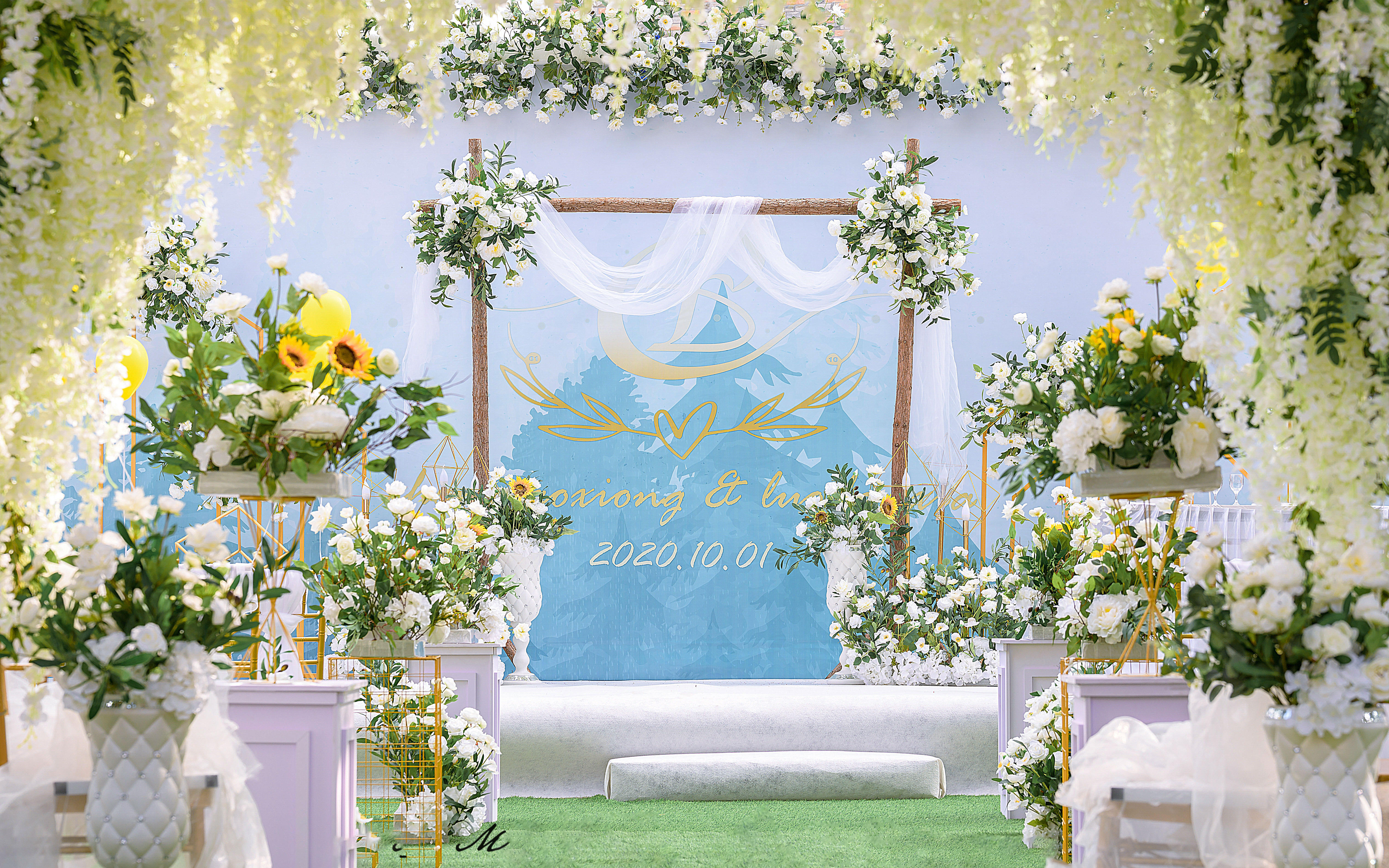 小预算简约轻奢纯场布浪漫婚礼