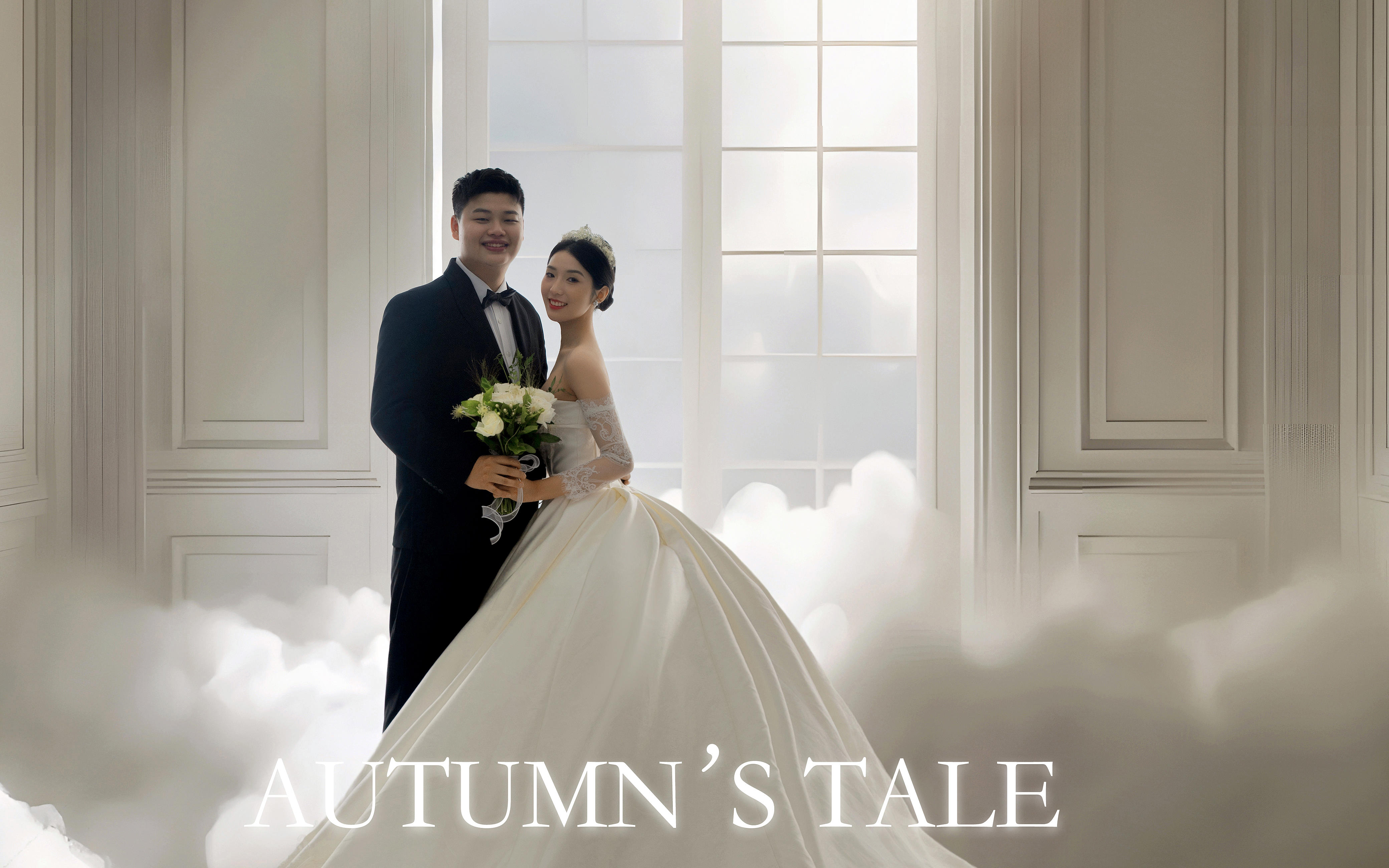 天吶?公主美到發(fā)光的光影主紗婚紗照