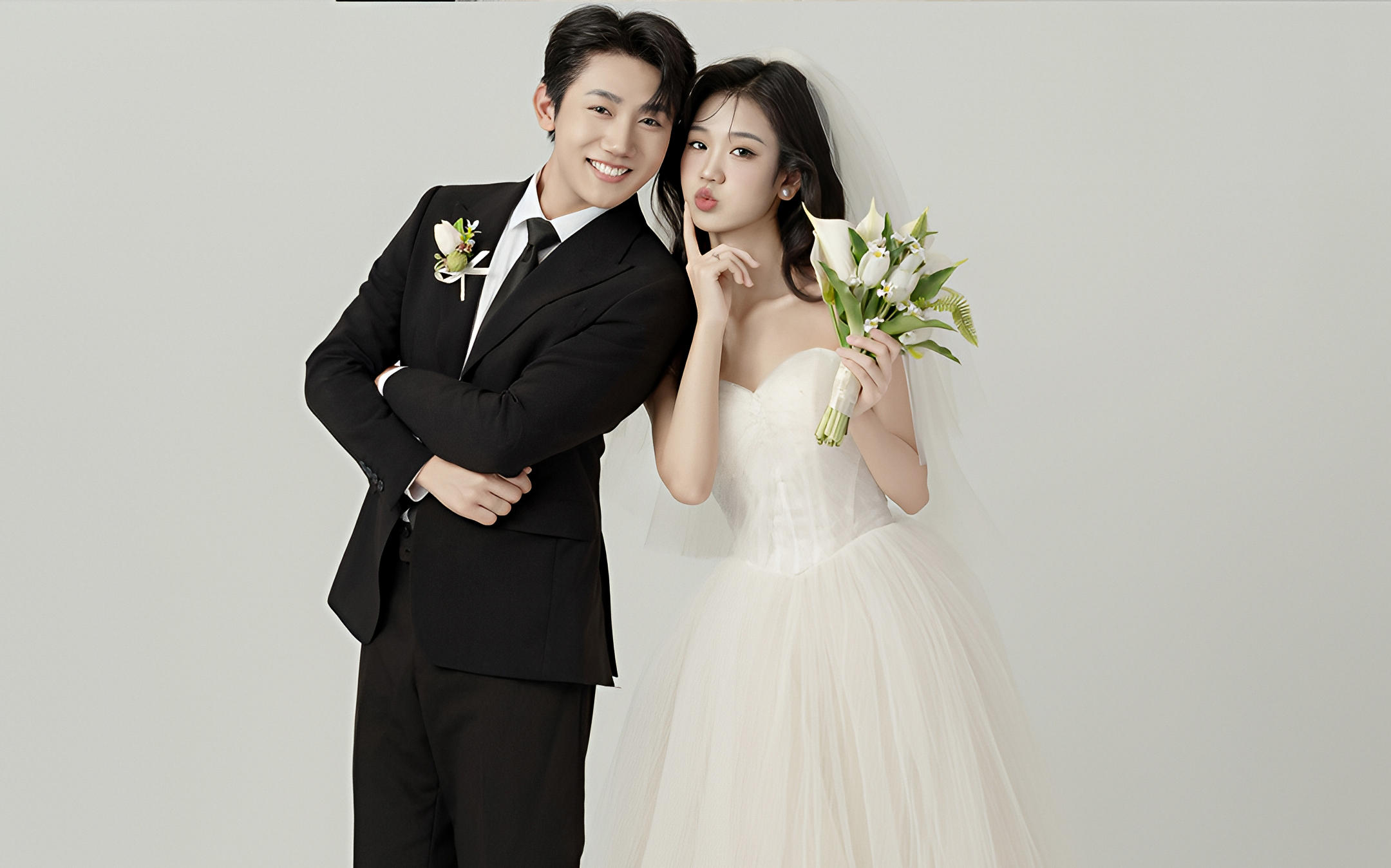 室内光影婚纱照