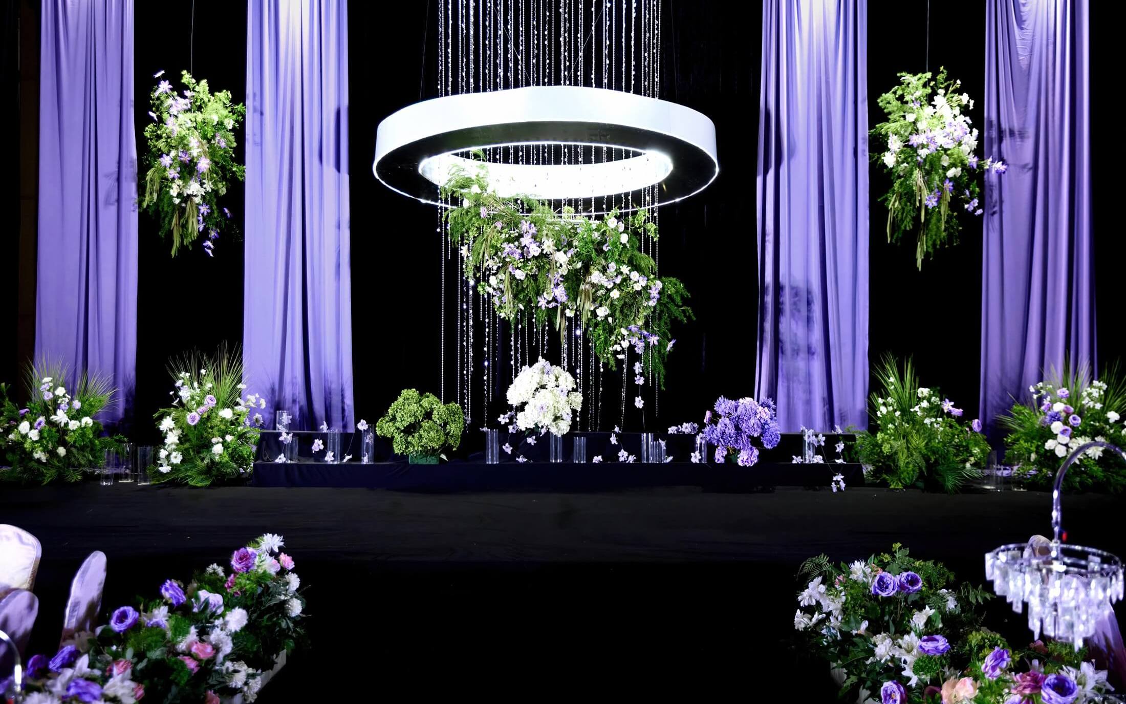 【礼行纪婚礼】紫色浪漫韩式布幔婚礼