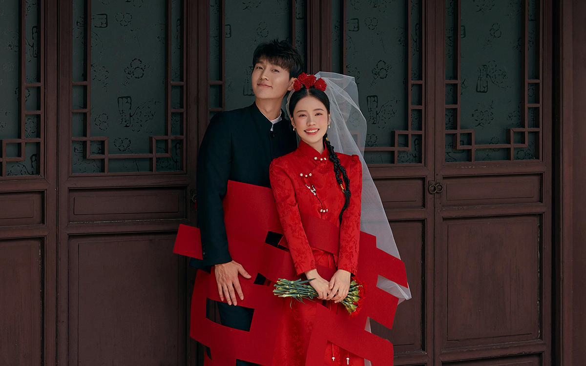 吾家有喜，拍一套复古新中式喜嫁婚纱照