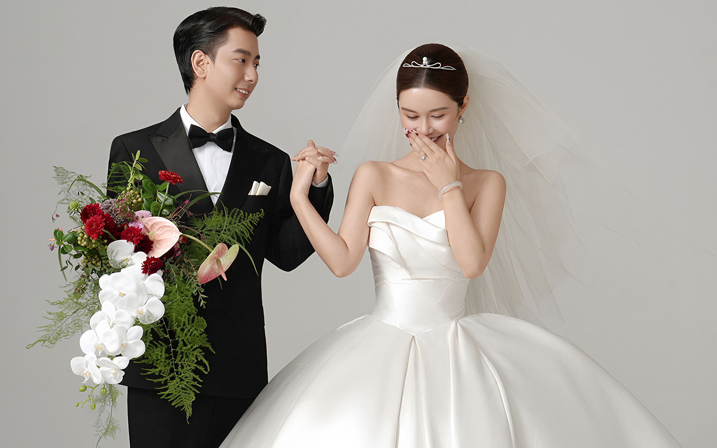 拍到了少女感满分的韩式婚纱照