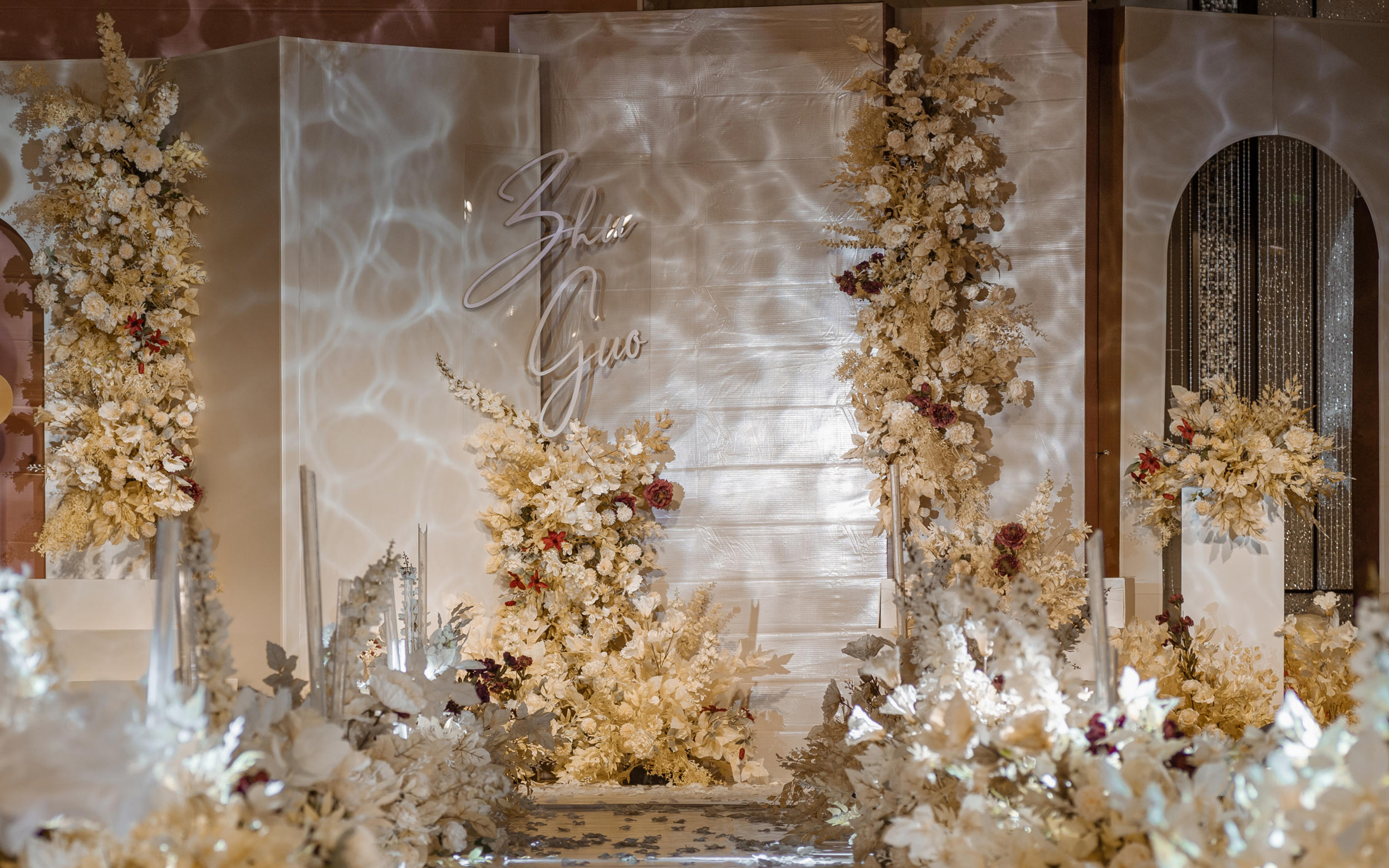 【唯美大气】全吊顶香槟色质感婚礼